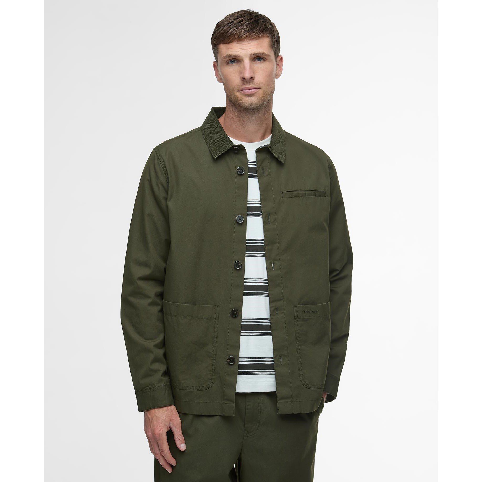 Olive OL51 - Barbour - Mens Cole Tailored Overshirt - 2