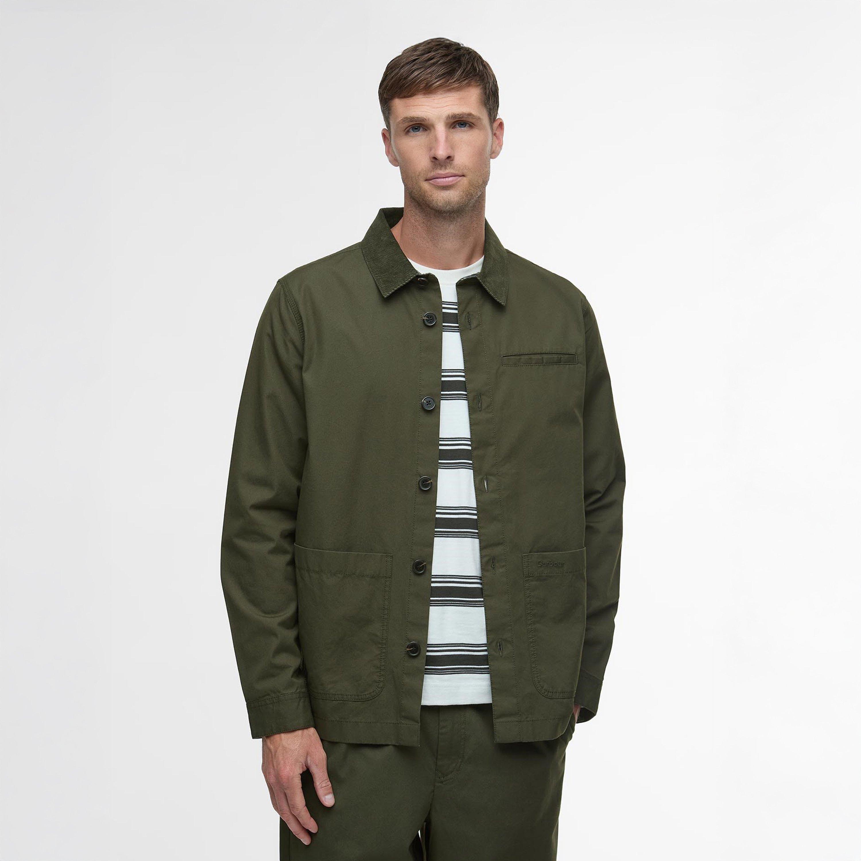 Olive OL51 - Barbour - Mens Cole Tailored Overshirt - 3