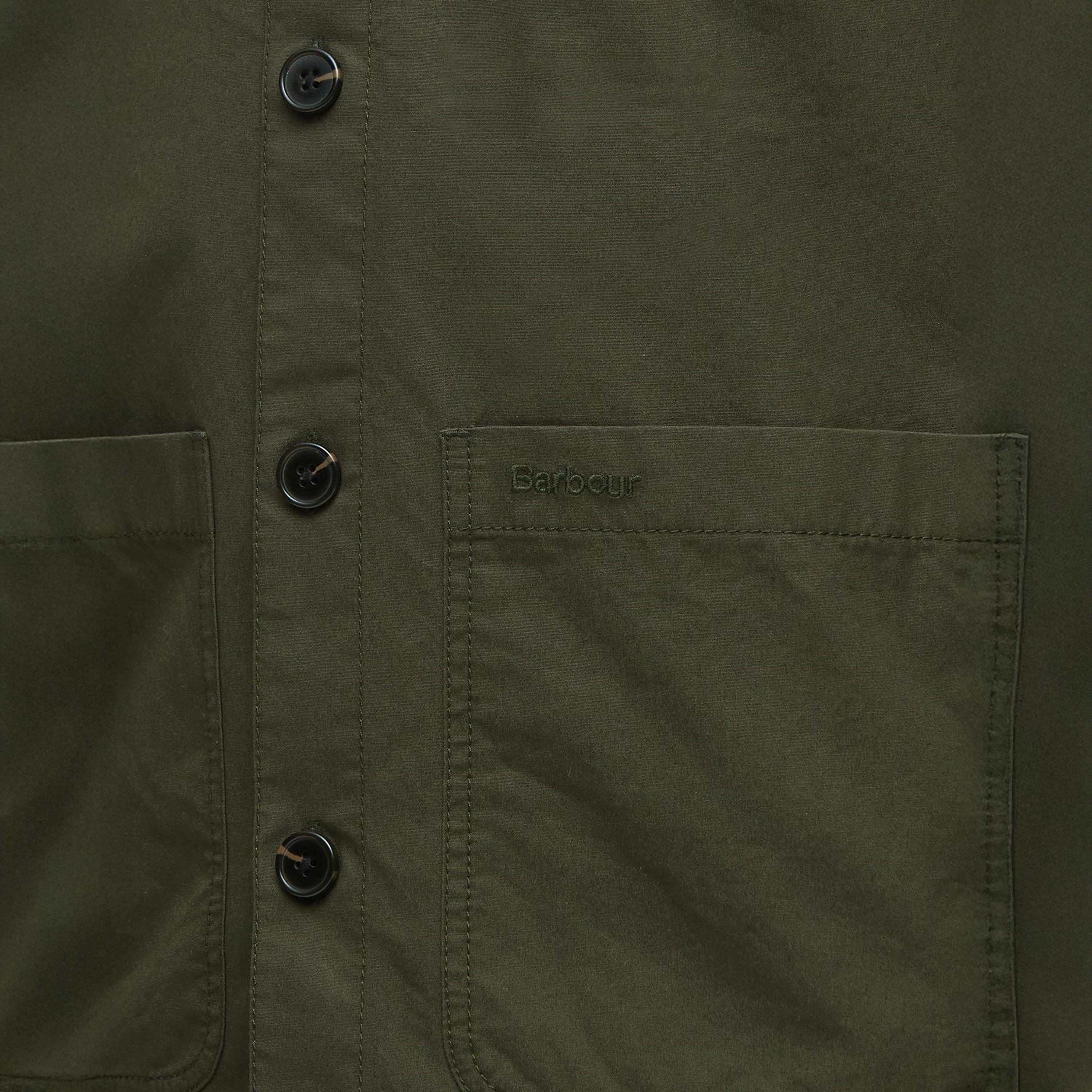 Olive OL51 - Barbour - Mens Cole Tailored Overshirt - 5