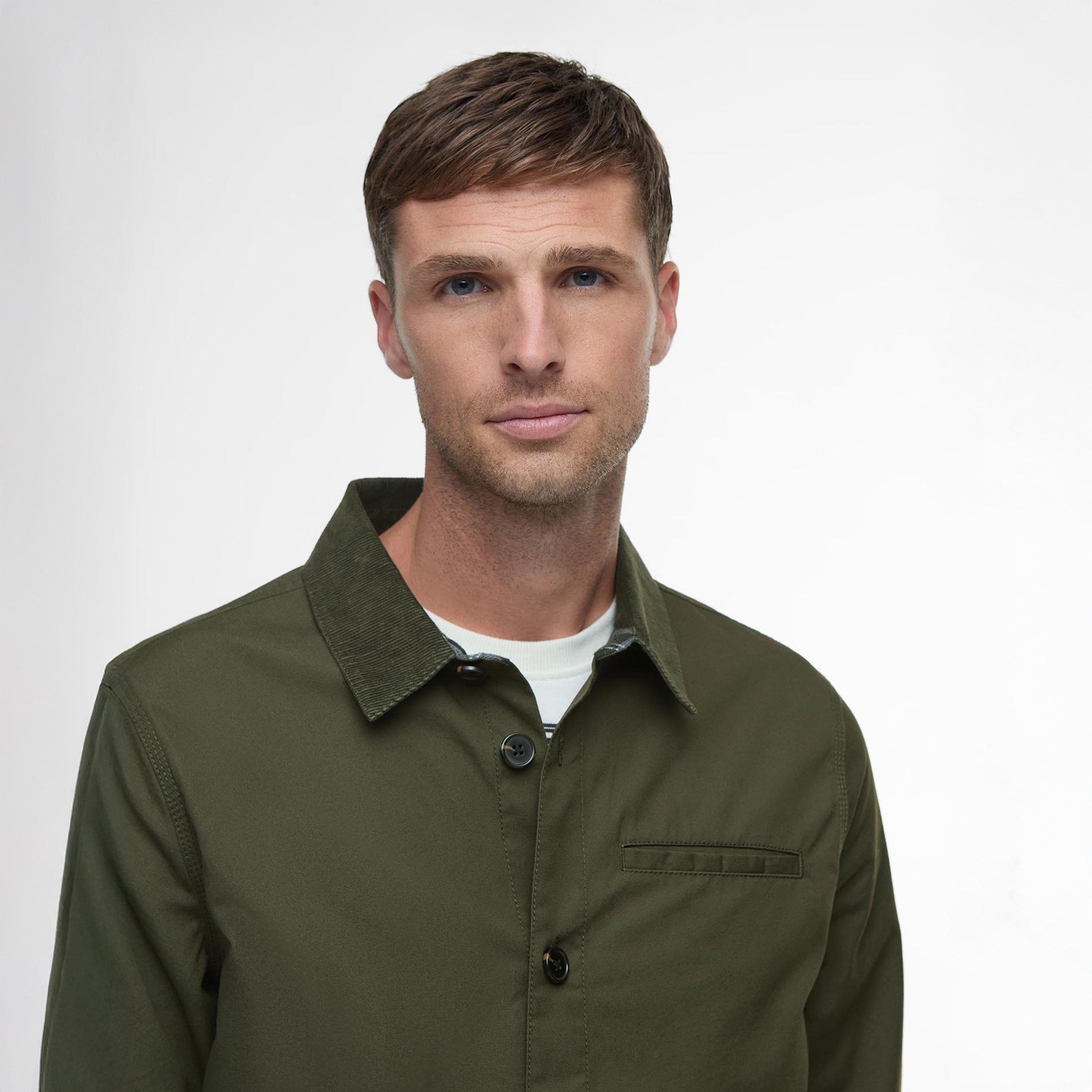 Olive OL51 - Barbour - Mens Cole Tailored Overshirt - 6