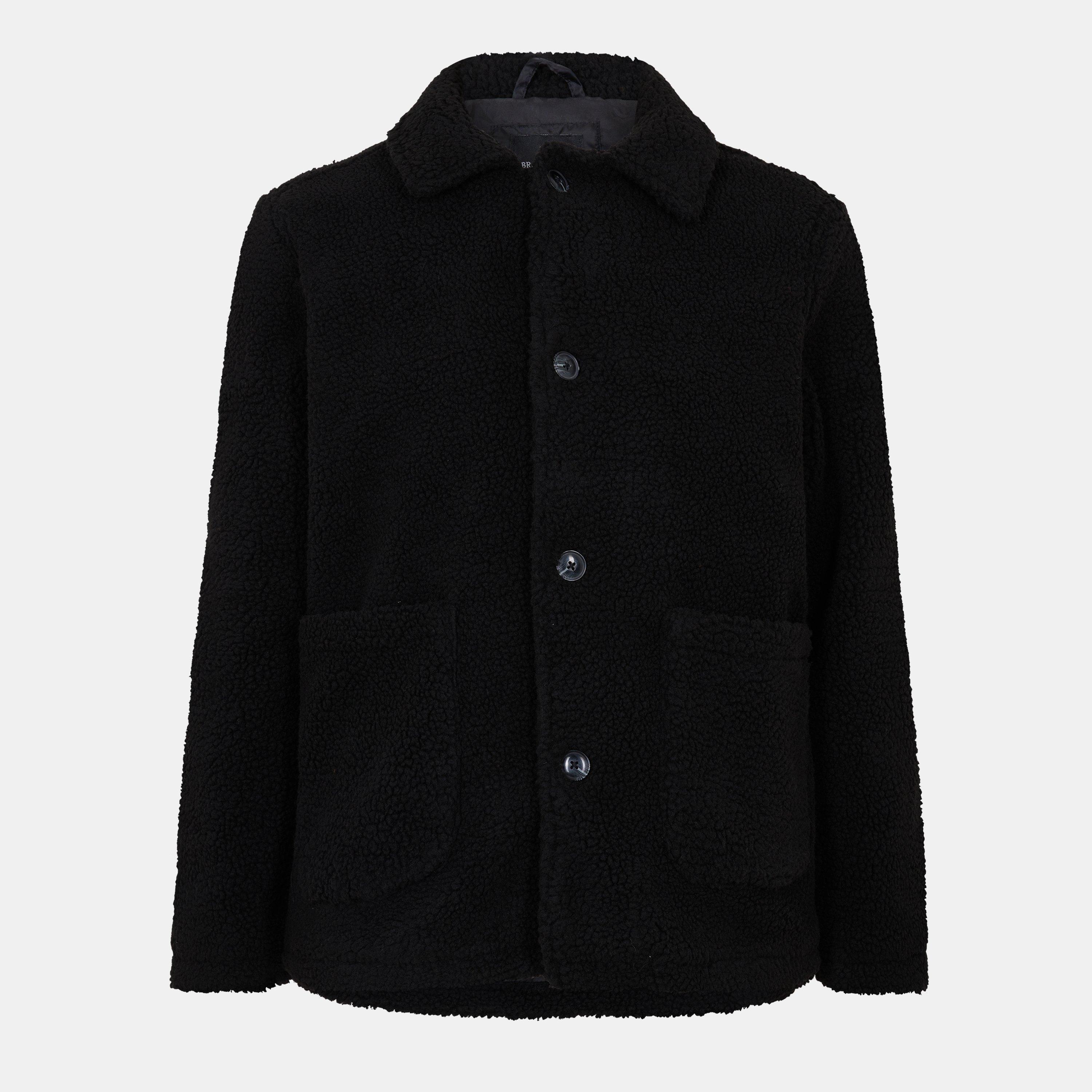 Black Borg - Brave Soul - Mens Black Borg Jacket with Buttons - 1