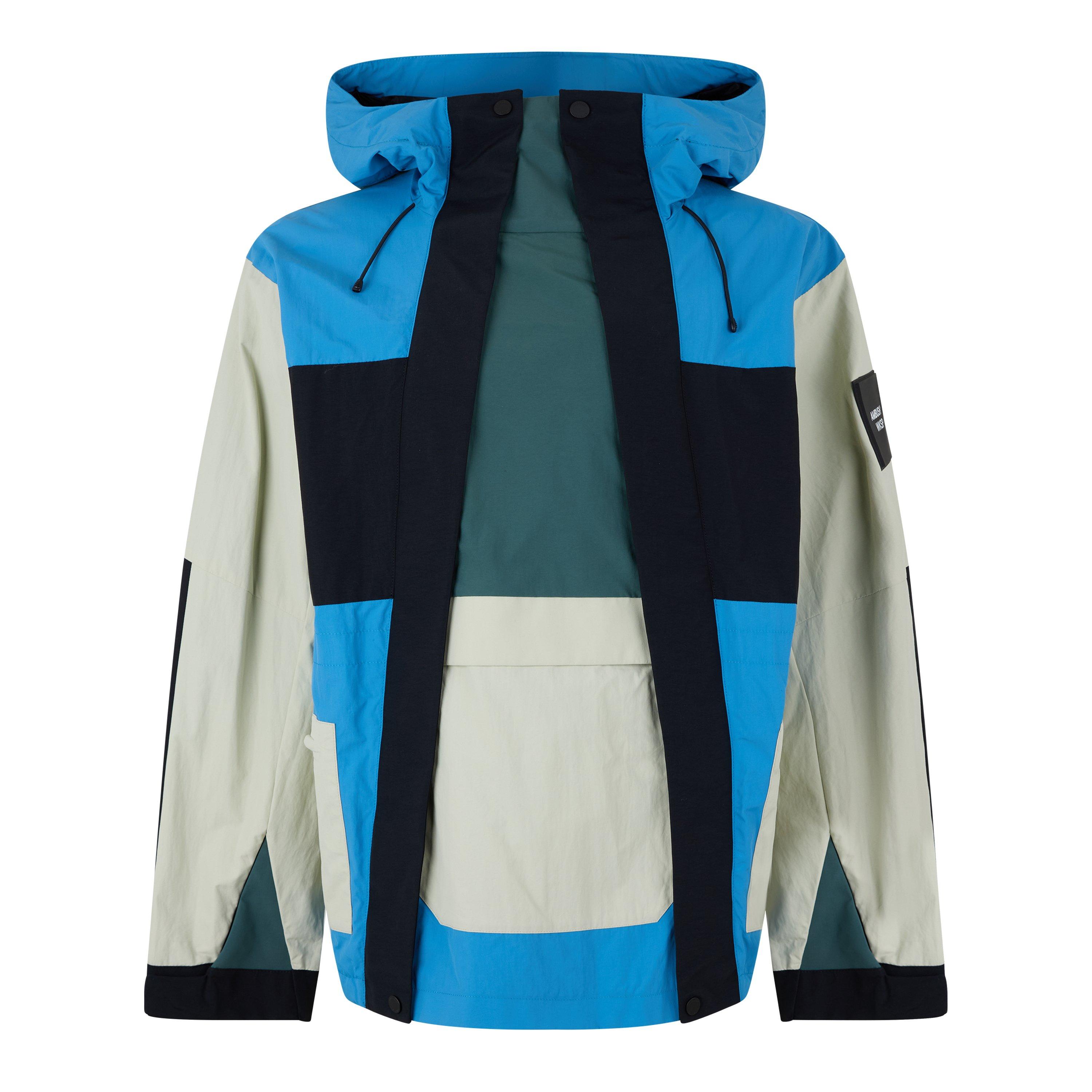 DeepWater/Black - Ambush - Men's Mountain Colour Block Weather-Resistant Parka - 1