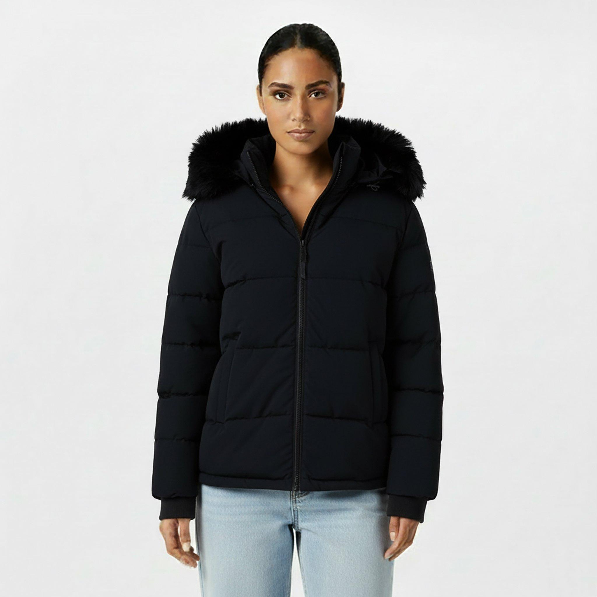 Black - Jack Wills - Women's  Padded Short Puffer Jacket - 3