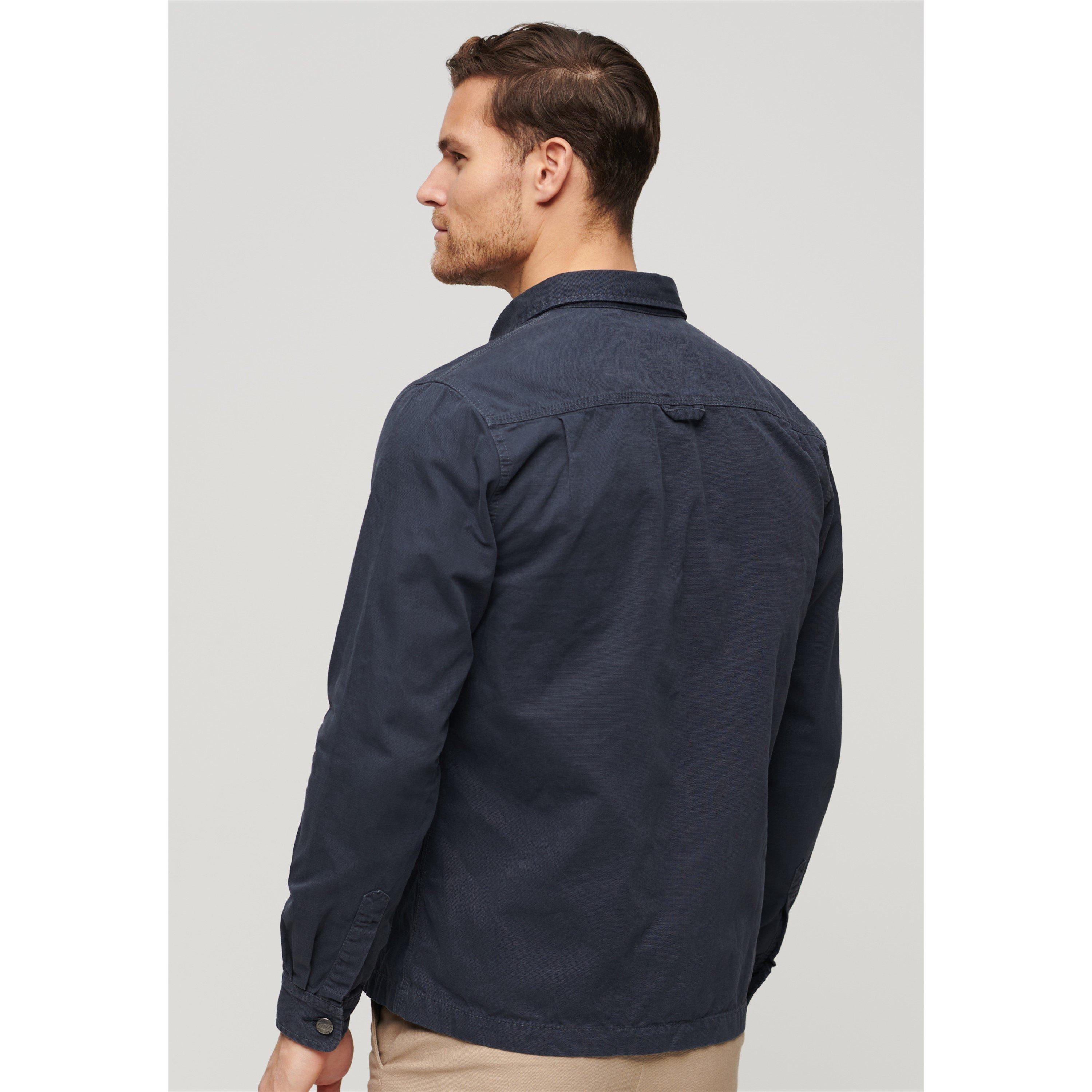 Blu navy - Superdry - Men's Canvas Overshirt - 2