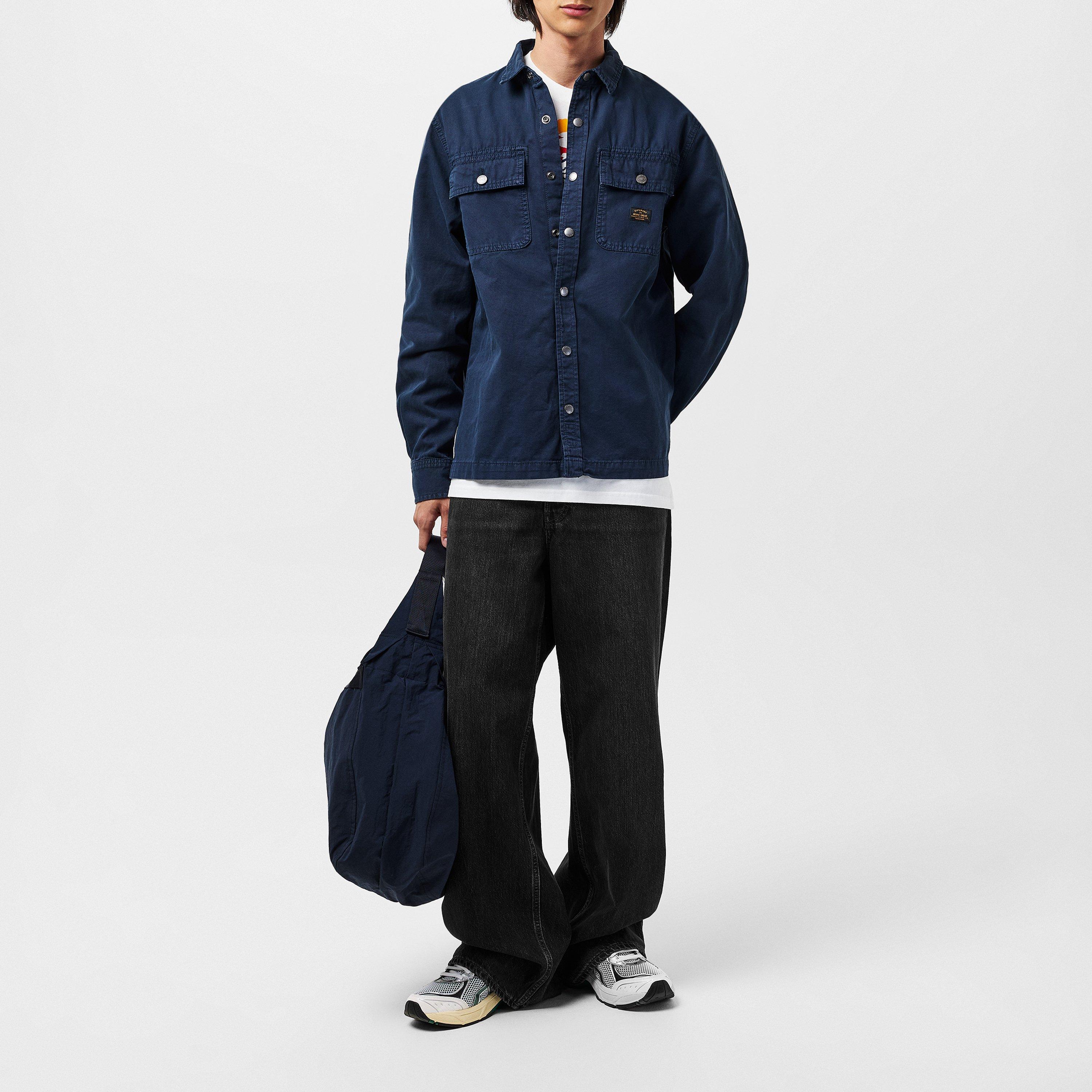 Blu navy - Superdry - Men's Canvas Overshirt - 6