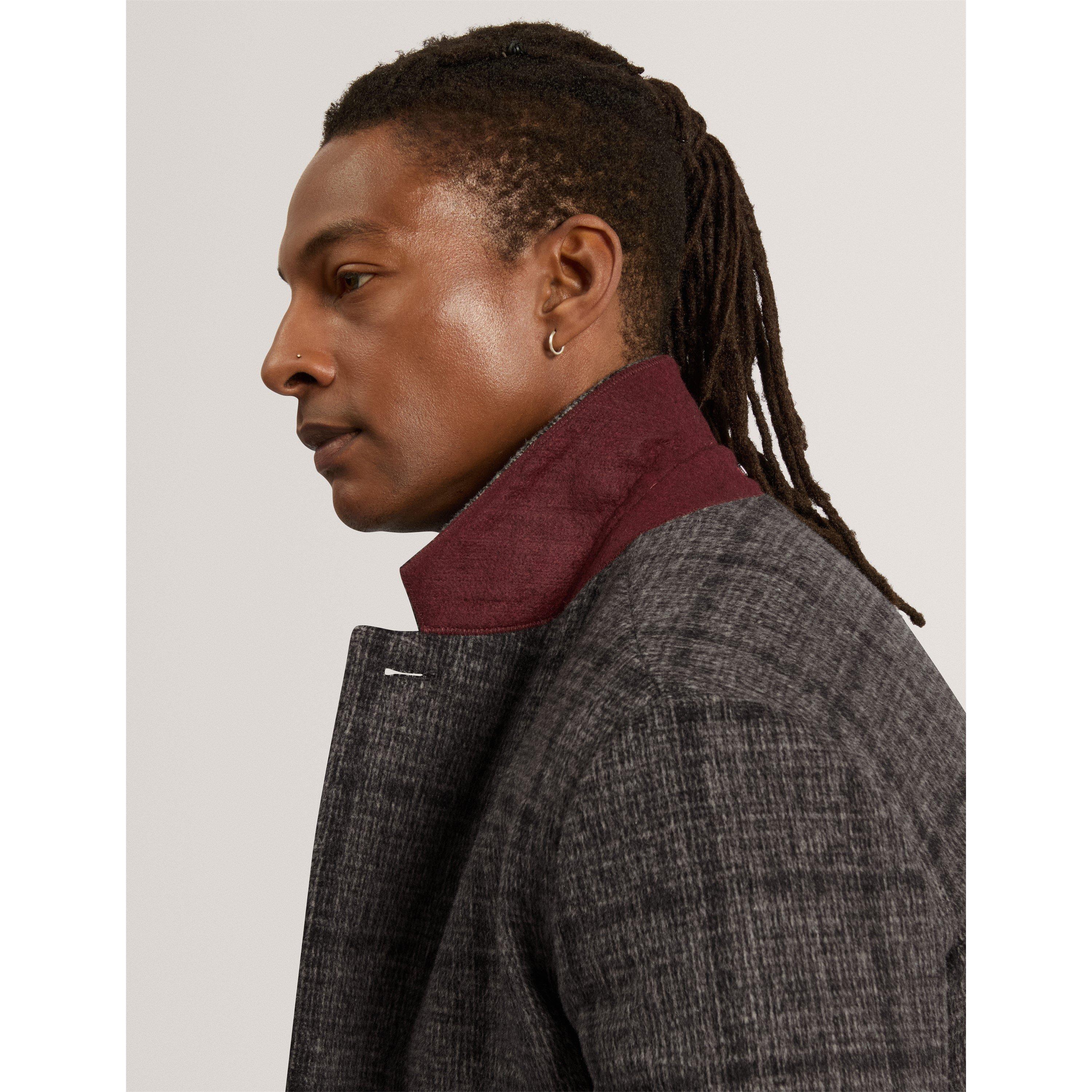 Grey - Ted Baker - Ted Relaxed Fit Coat Sn64 - 4