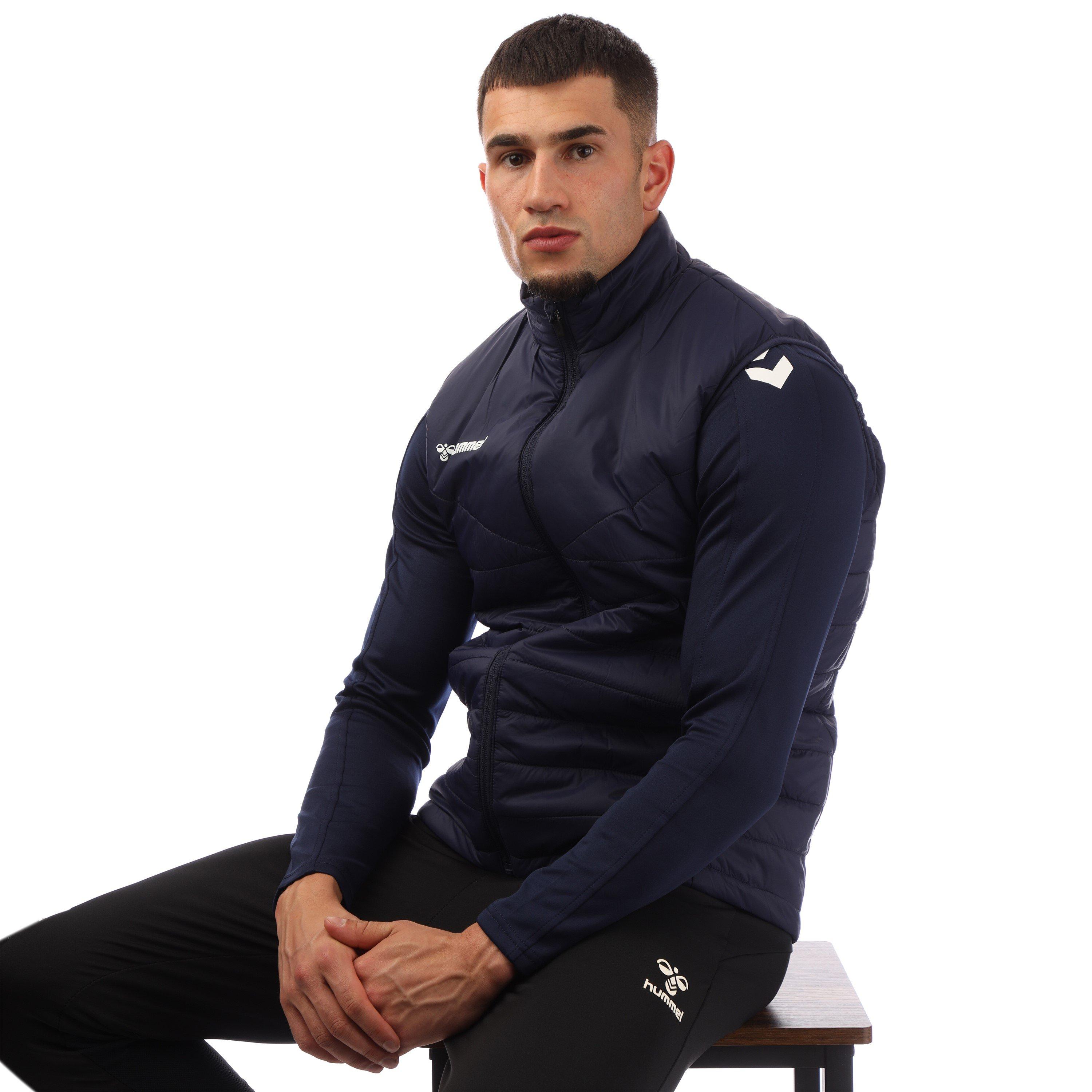 Navy - Hummel - Men's  Lightweight Insulated Gilet - 4