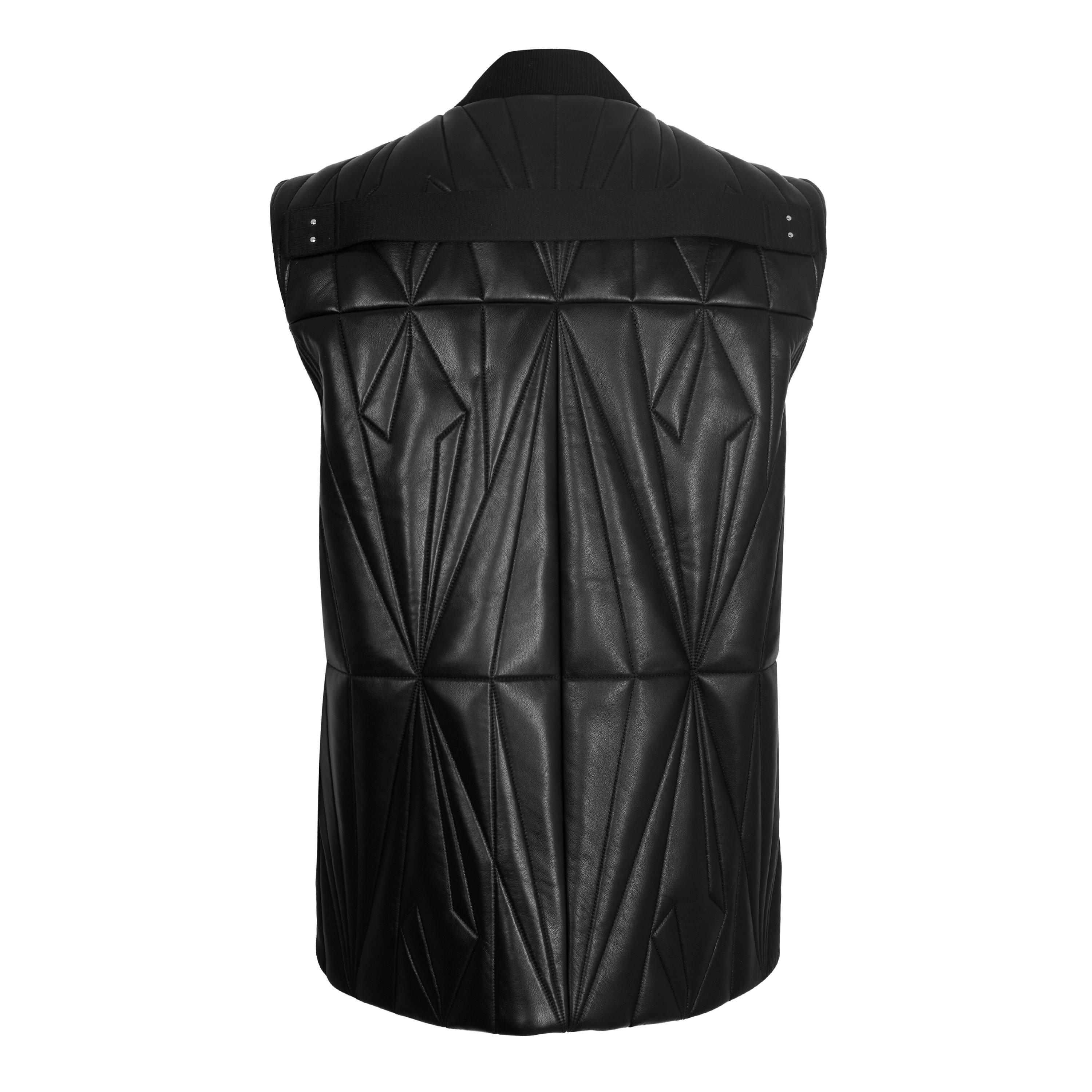 Black - Rick Owens - Mens x Moncler Geocamo Flight Vest - 2