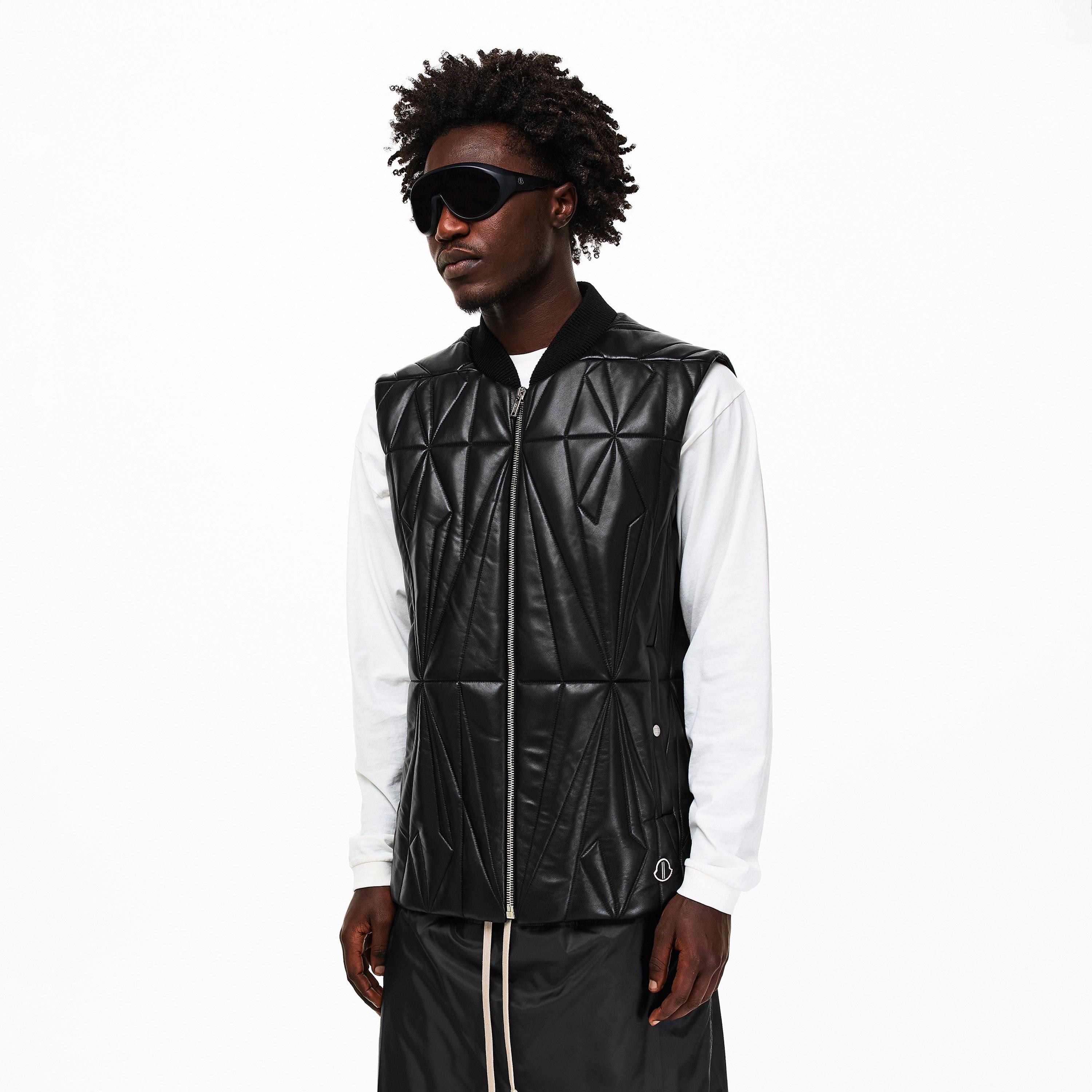 Black - Rick Owens - Mens x Moncler Geocamo Flight Vest - 3