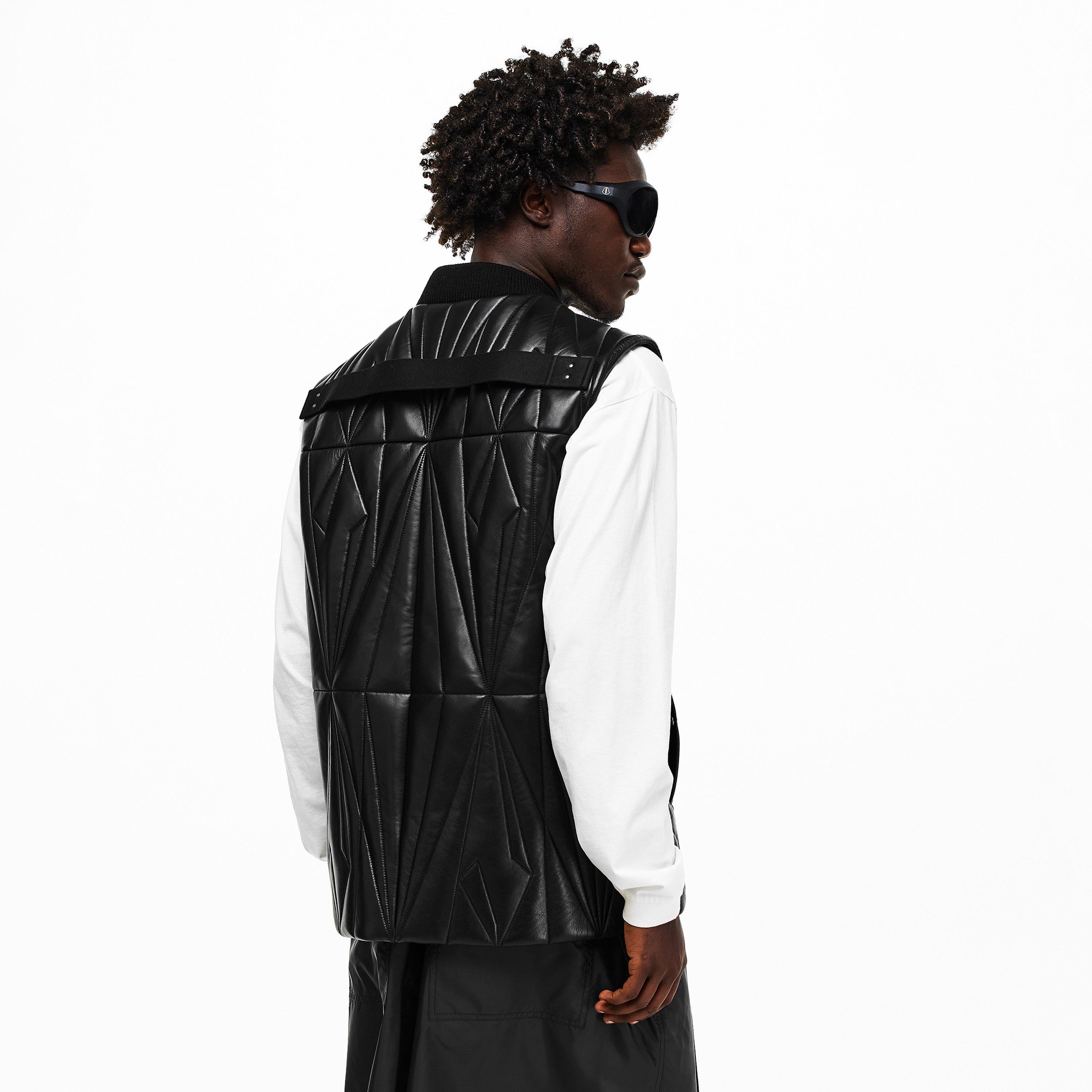 Black - Rick Owens - Mens x Moncler Geocamo Flight Vest - 4