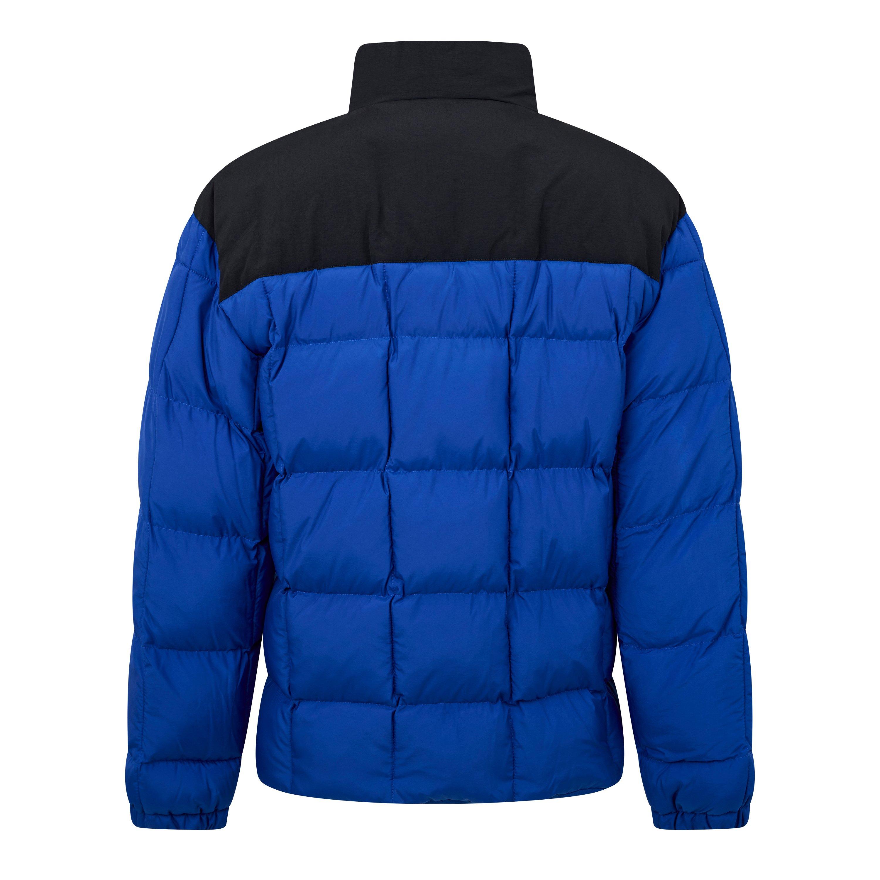 Blue/Black - Marcelo Burlon - Men's Cross Motif Quilted Short Puffer Jacket - 2