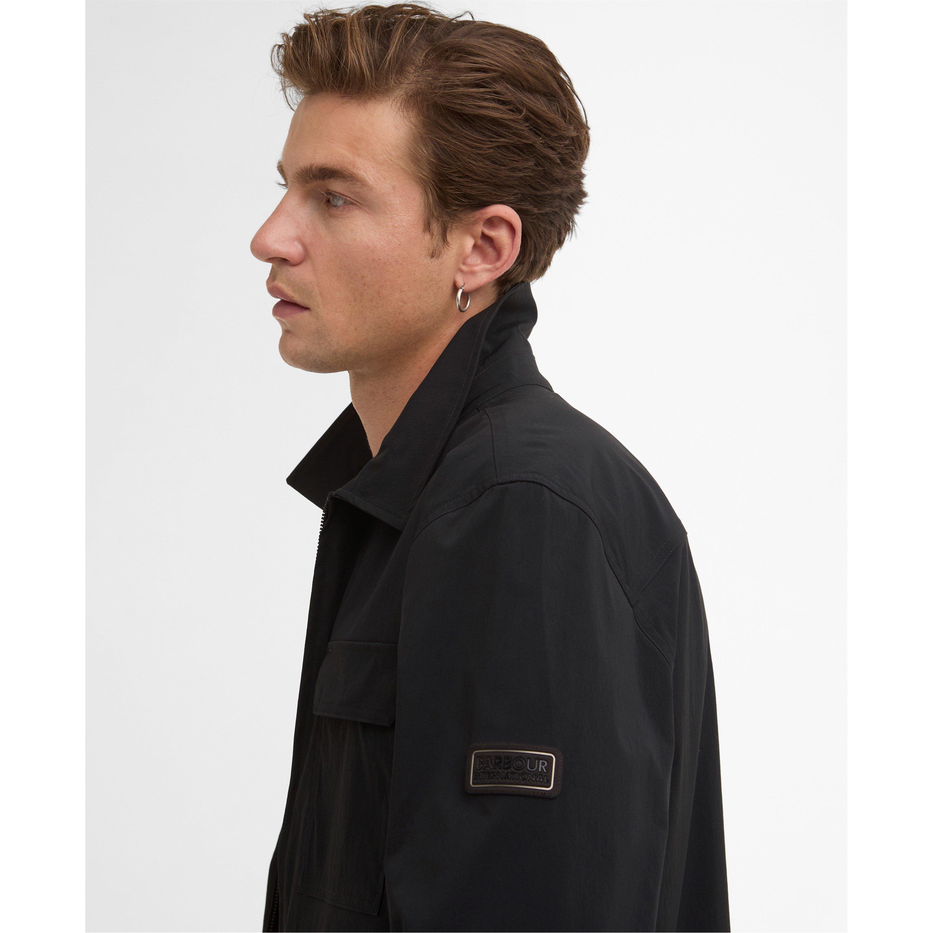 Black BK11 - Barbour International - Mens Tucson Overshirt - 4