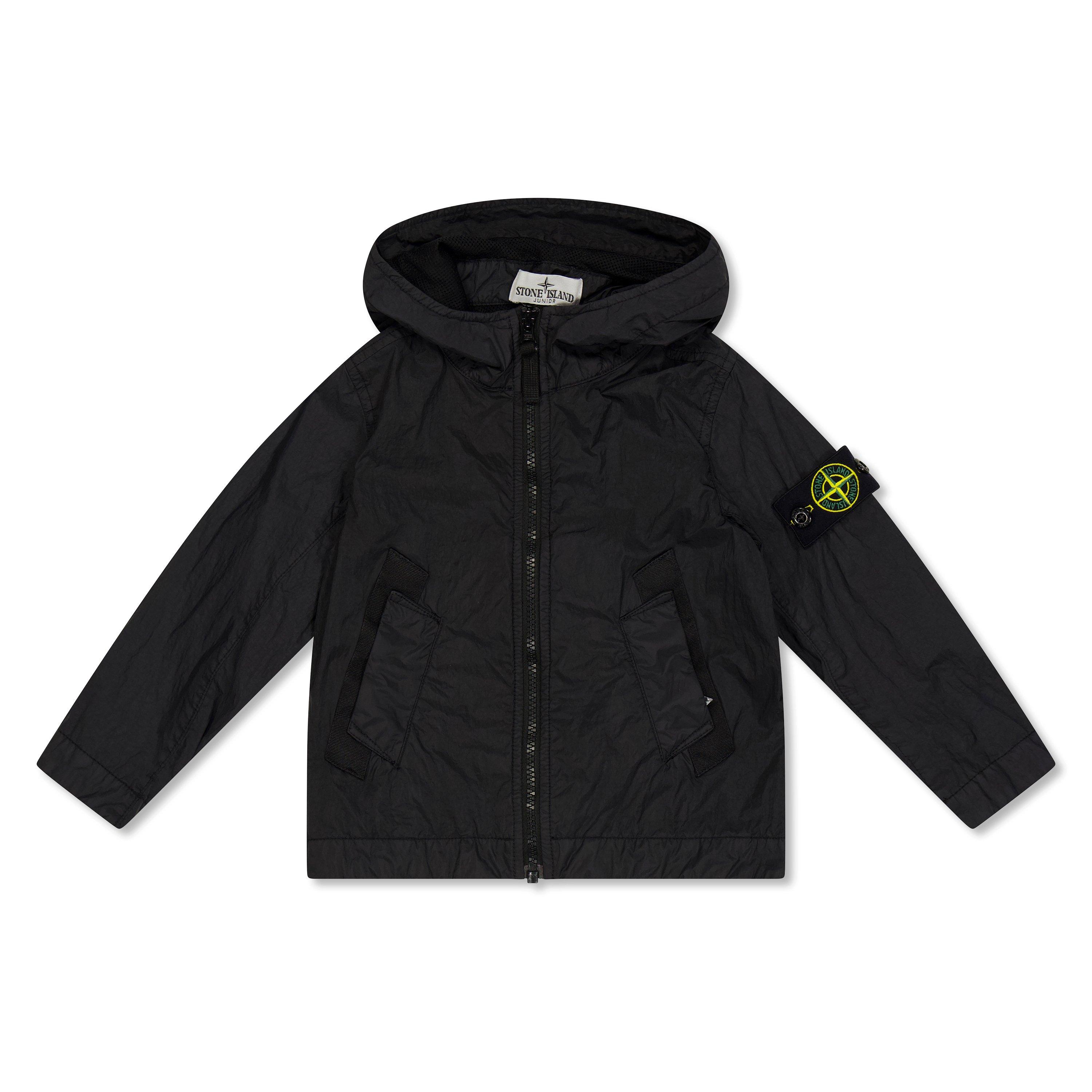Black V0029 - Stone Island - Kids' Crinkle Windbreaker - 1