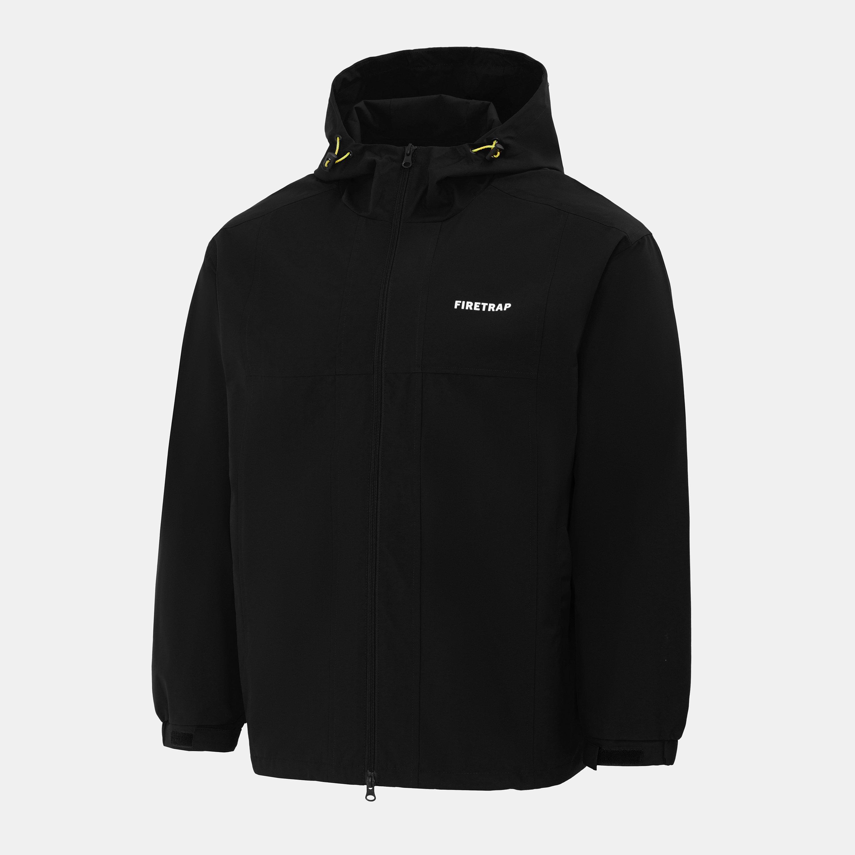 Black - Firetrap - Light weight Jacket Mens - 3