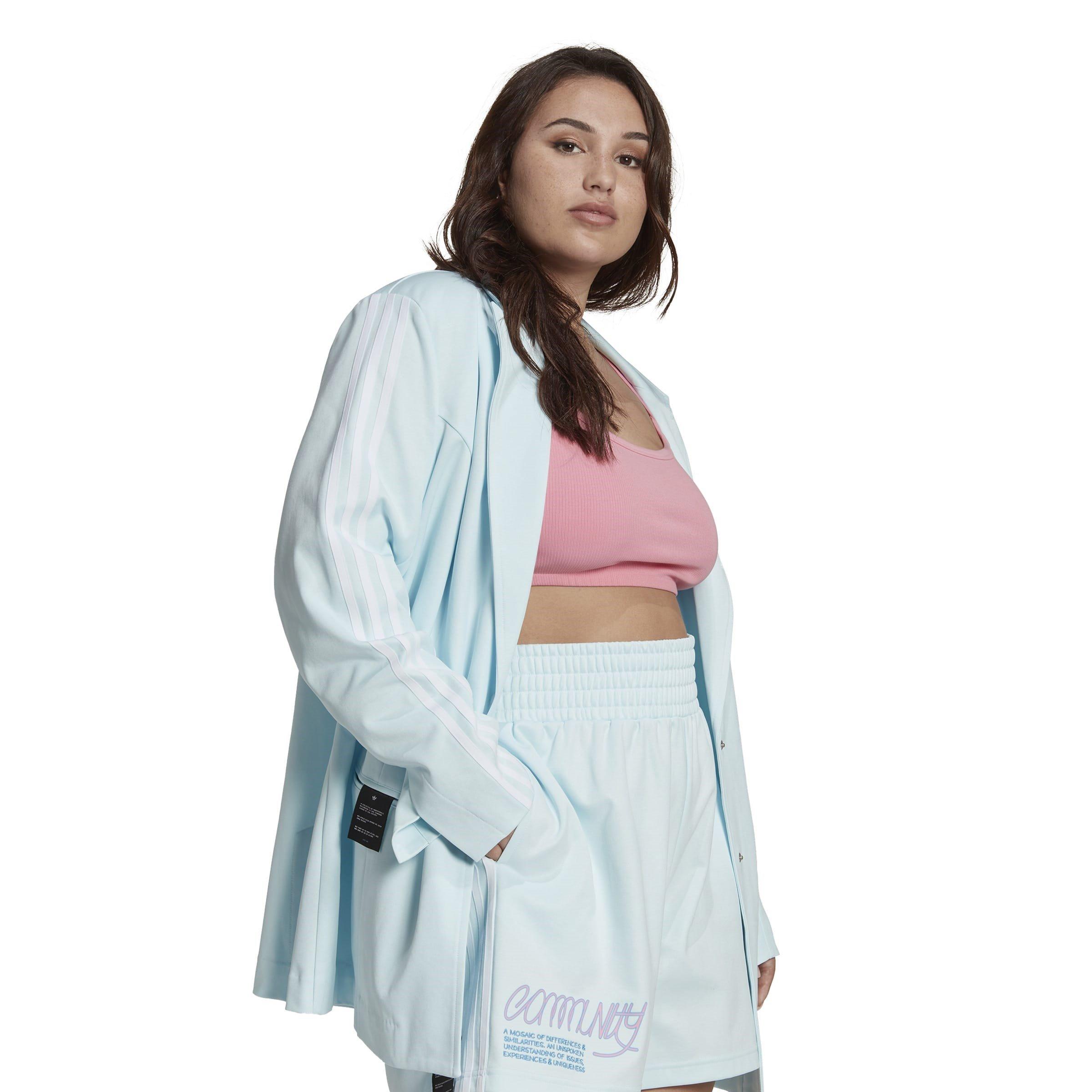 Blue - adidas Originals - Adidas Long Sleeve Blazer - 4