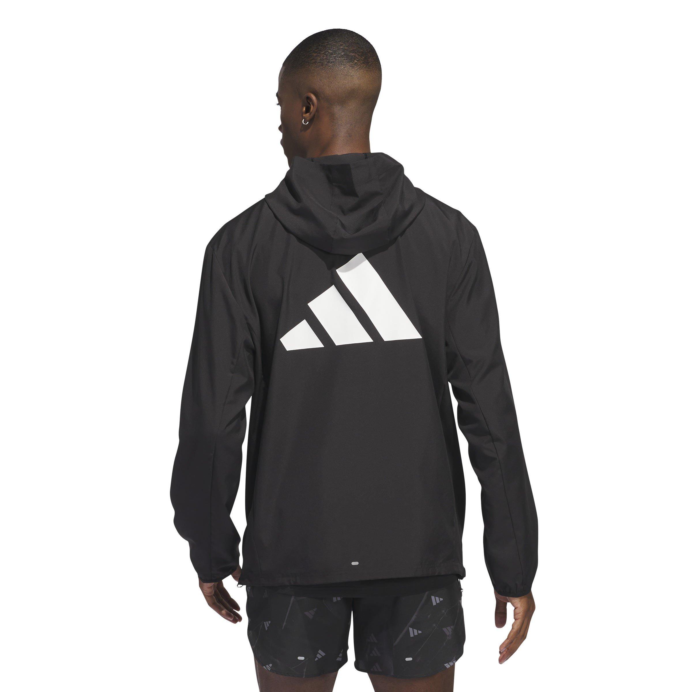 Black - adidas - Run It AEROREADY Reflective Performance Running Jacket - 3