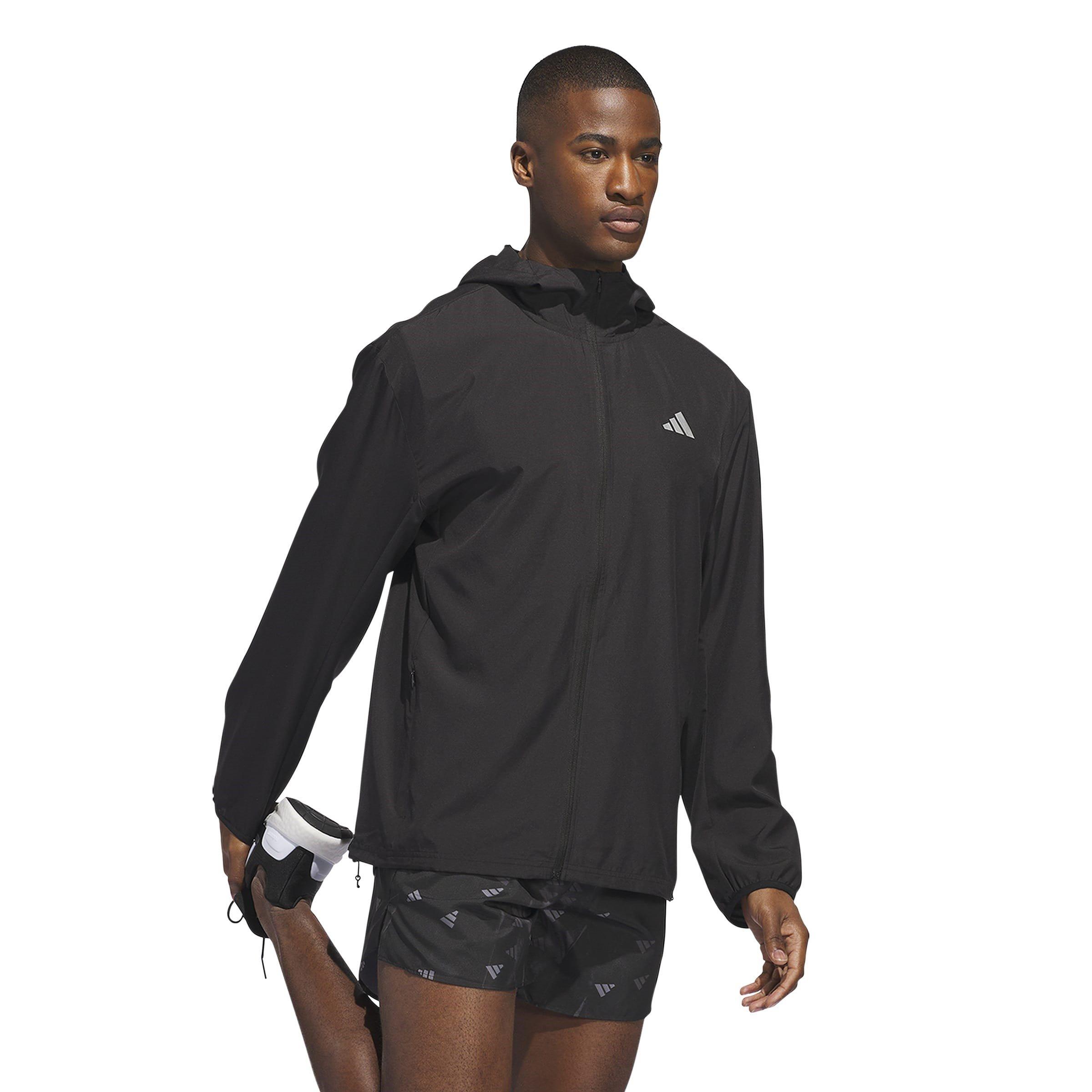 Black - adidas - Run It AEROREADY Reflective Performance Running Jacket - 4