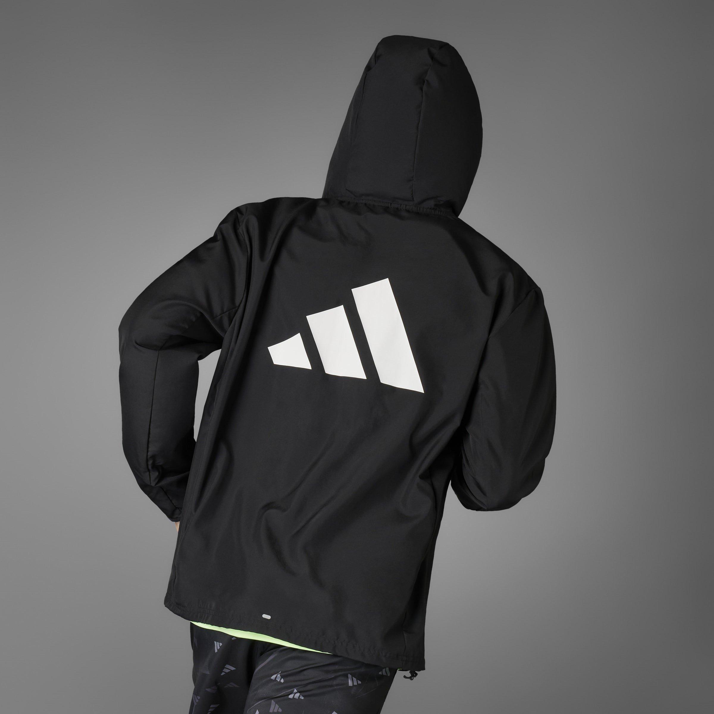Black - adidas - Run It AEROREADY Reflective Performance Running Jacket - 8