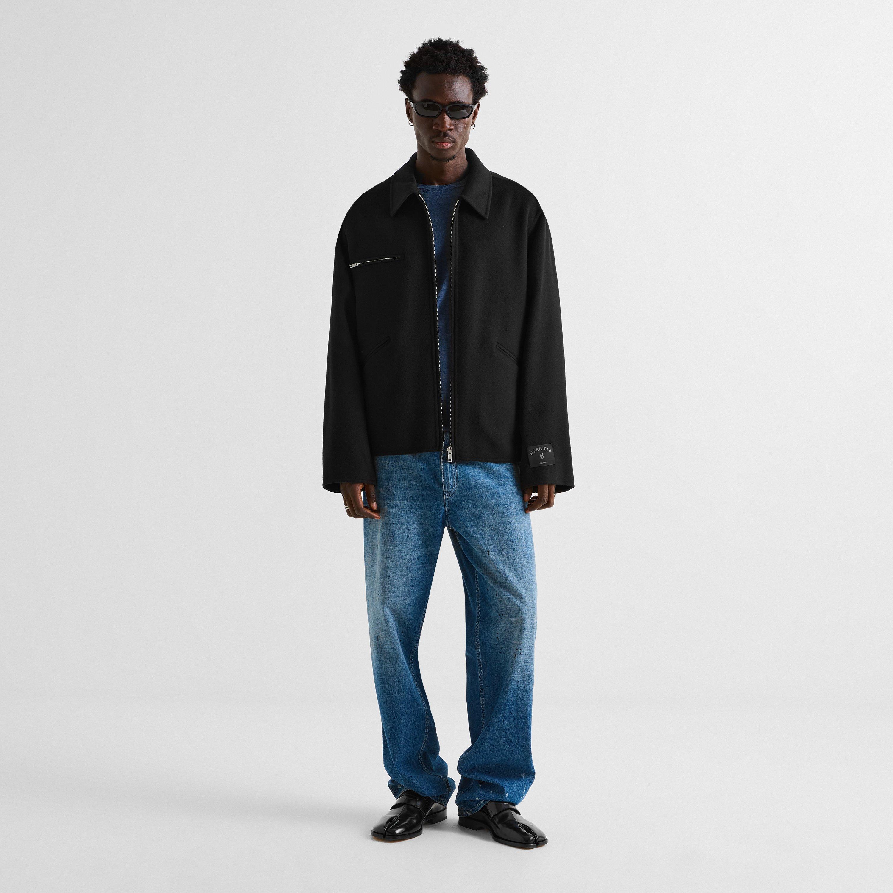 Black - MM6 Maison Margiela - Double Faced Wool Zip Jacket - 6