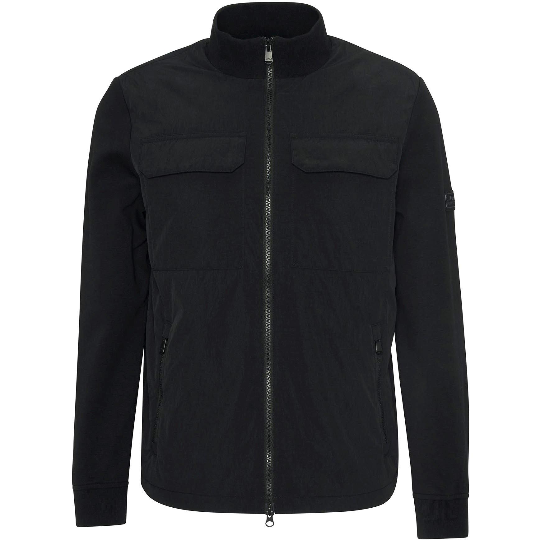 Black BK11 - Barbour International - Mens Ethan Quilted Sweatshirt - 1