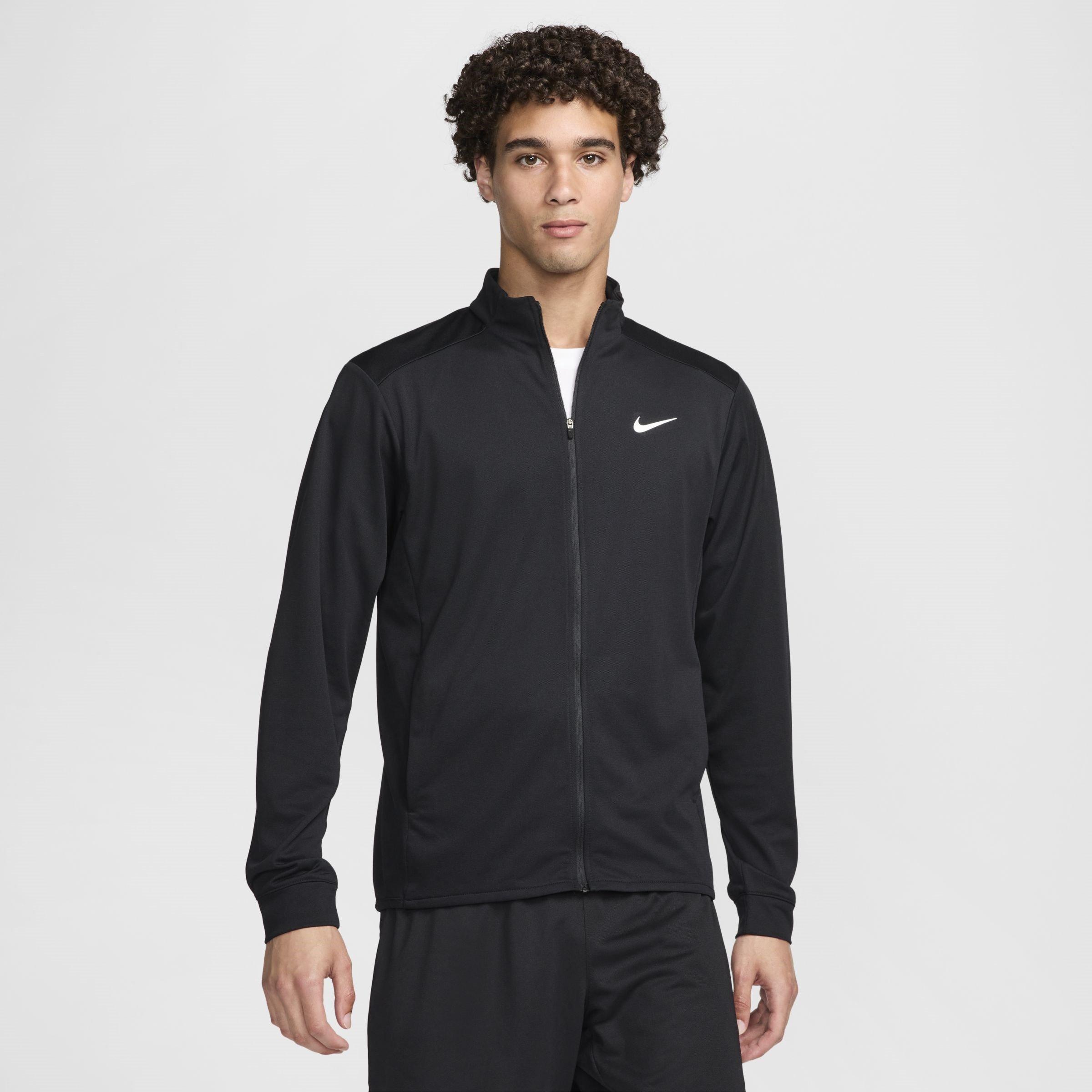 Black/White - Nike - Totality Mens Dri-FIT Knit Jacket - 1