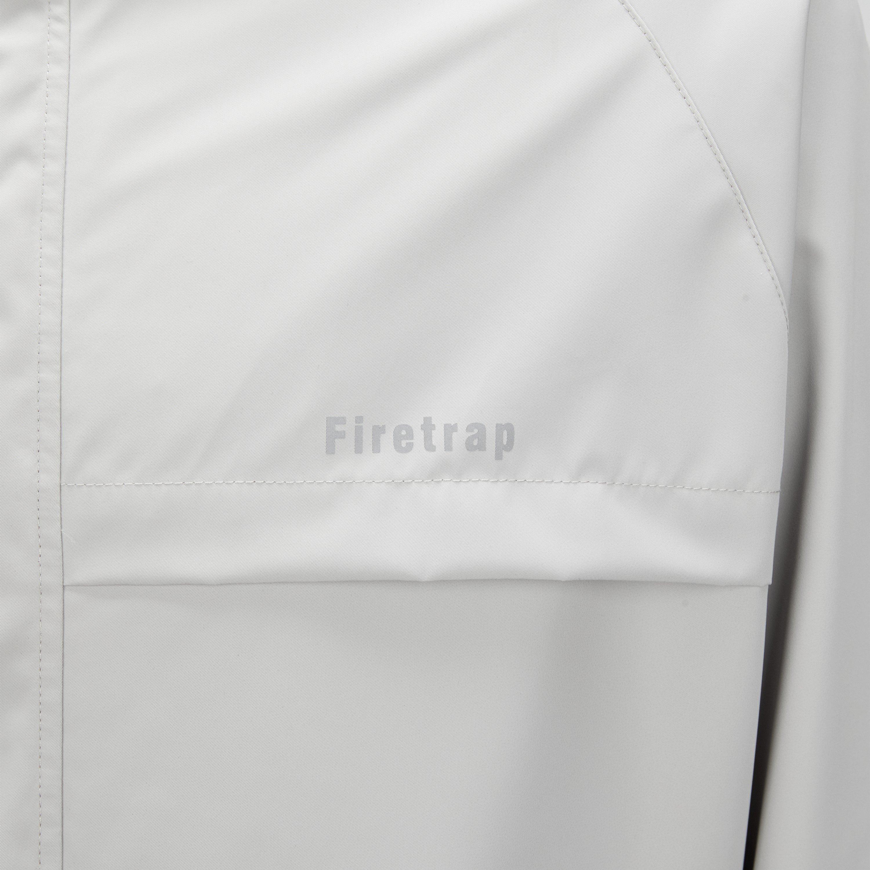 Ash - Firetrap - Men's Windproof Full Zip Hooded Rain Anorak - 4