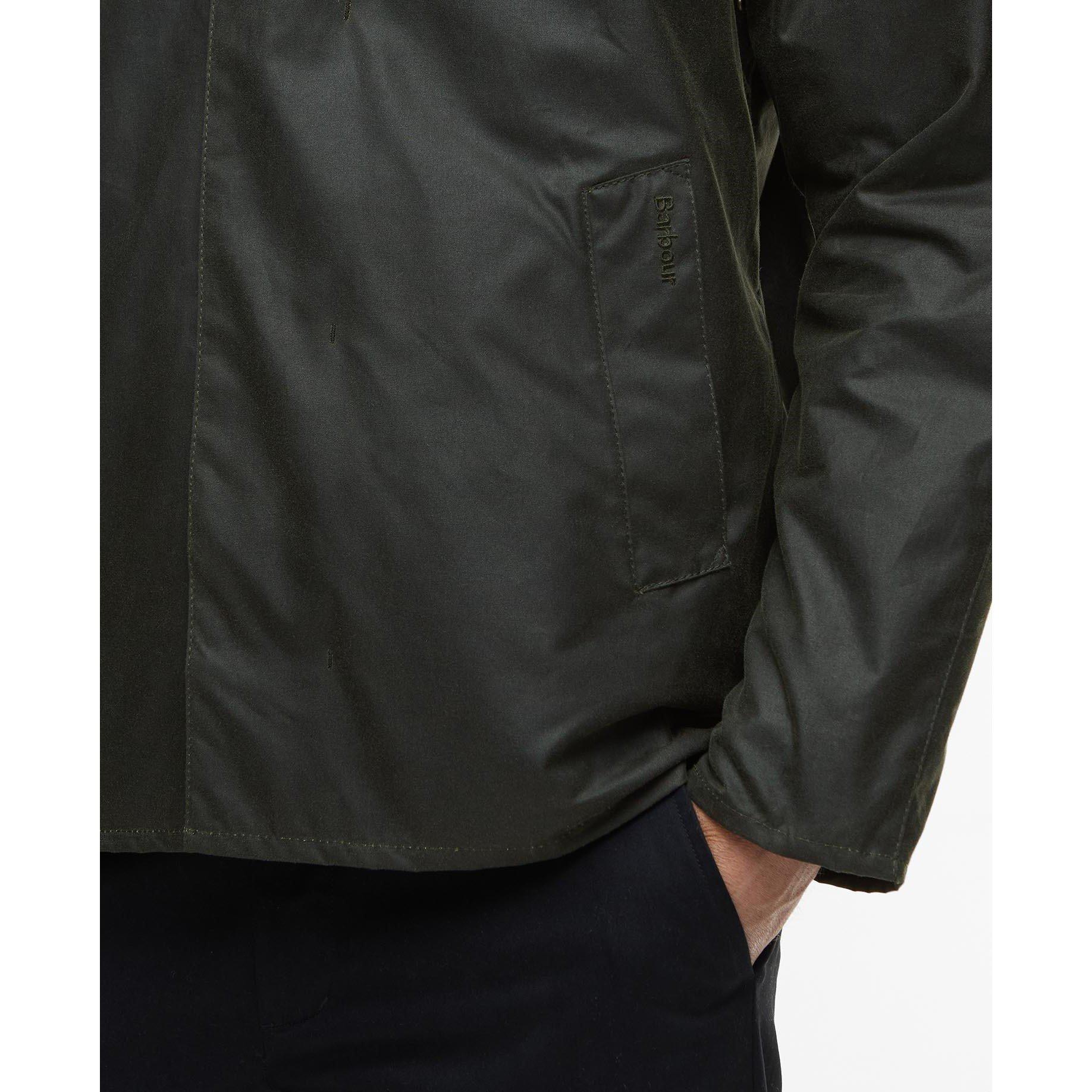 Olive OL99 - Barbour - Mens Lorden Waxed Mac - 5