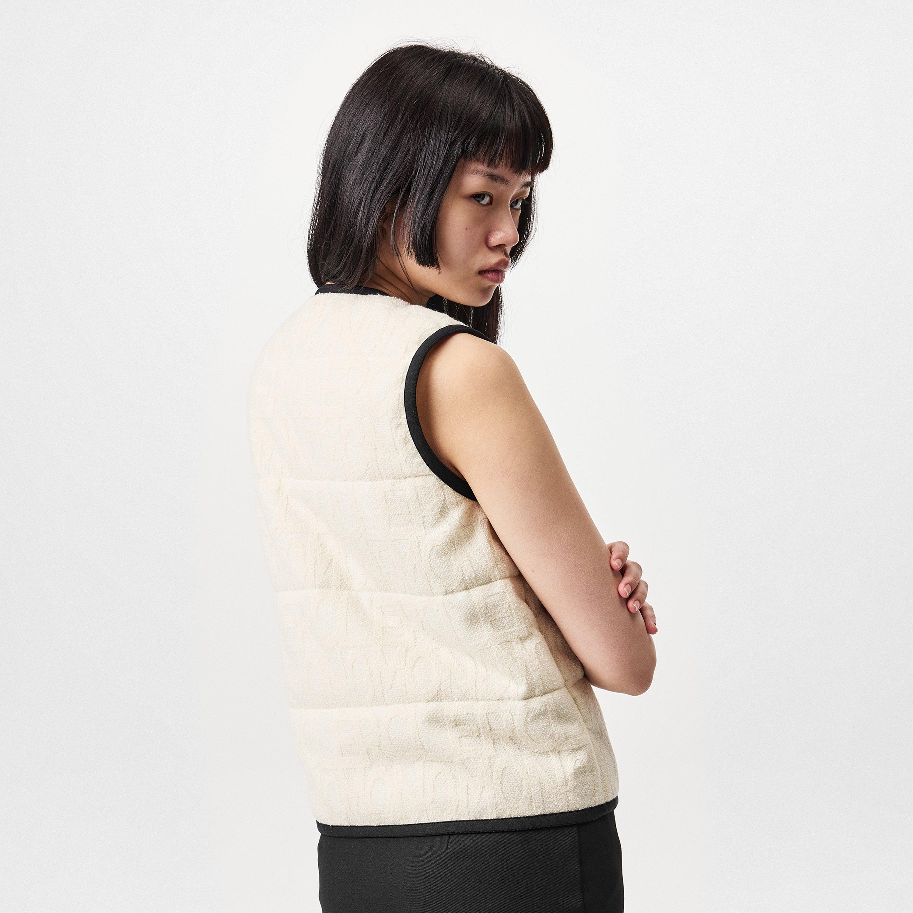 Natural 034 - Moncler - Women's  Quilted Sleeveless Gilet - 4
