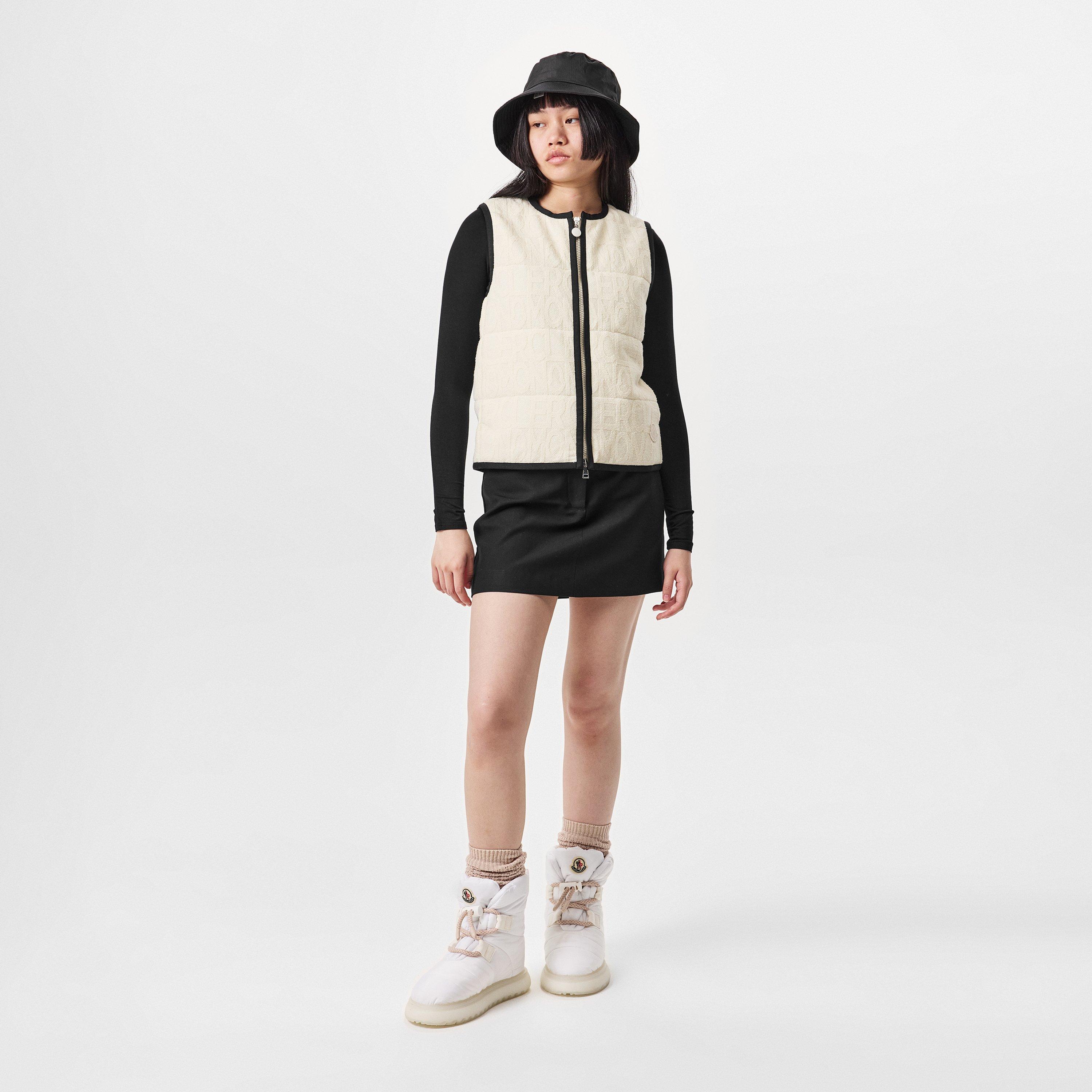 Natural 034 - Moncler - Women's  Quilted Sleeveless Gilet - 6