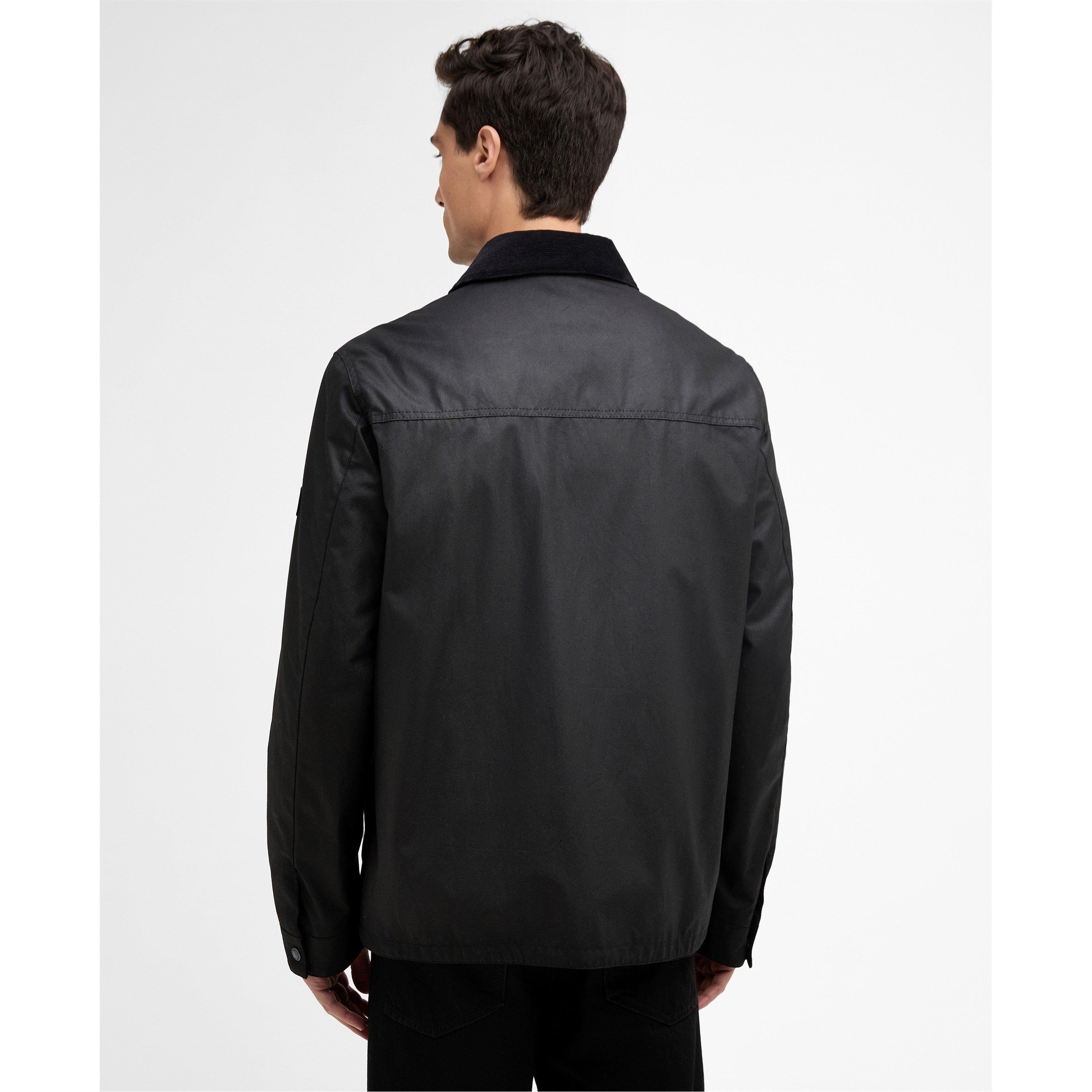 Black BK71 - Barbour International - Mens Maze Waxed Jacket - 3