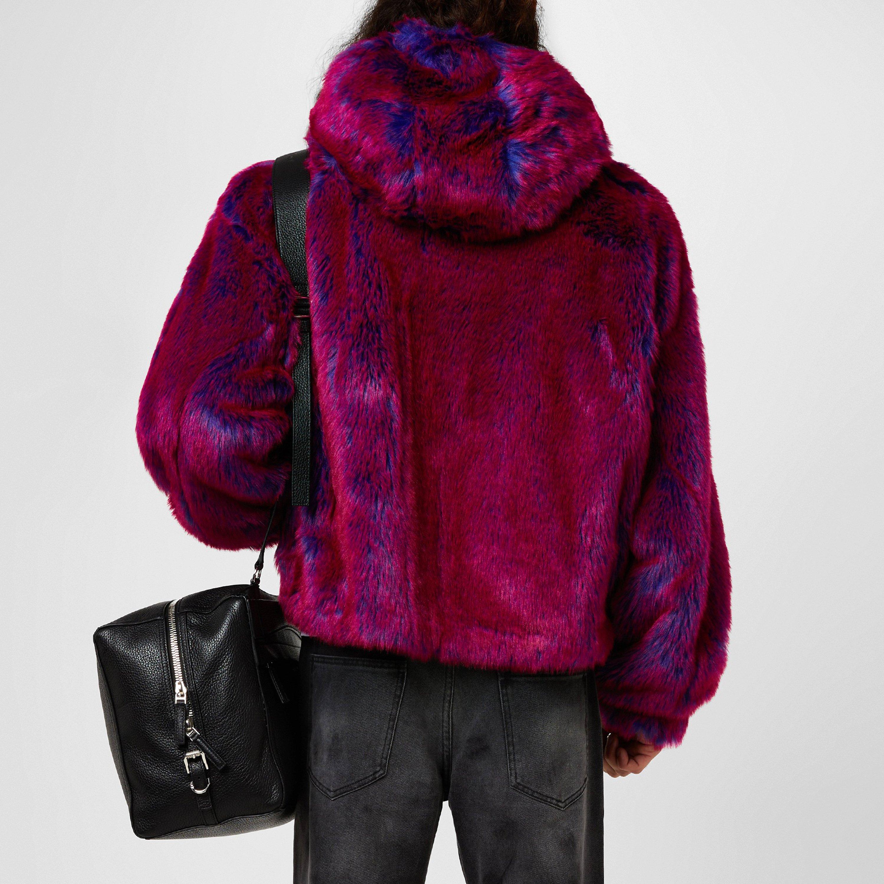 Pink/Blue - GIVENCHY - Cropped Varsity Jacket - 3