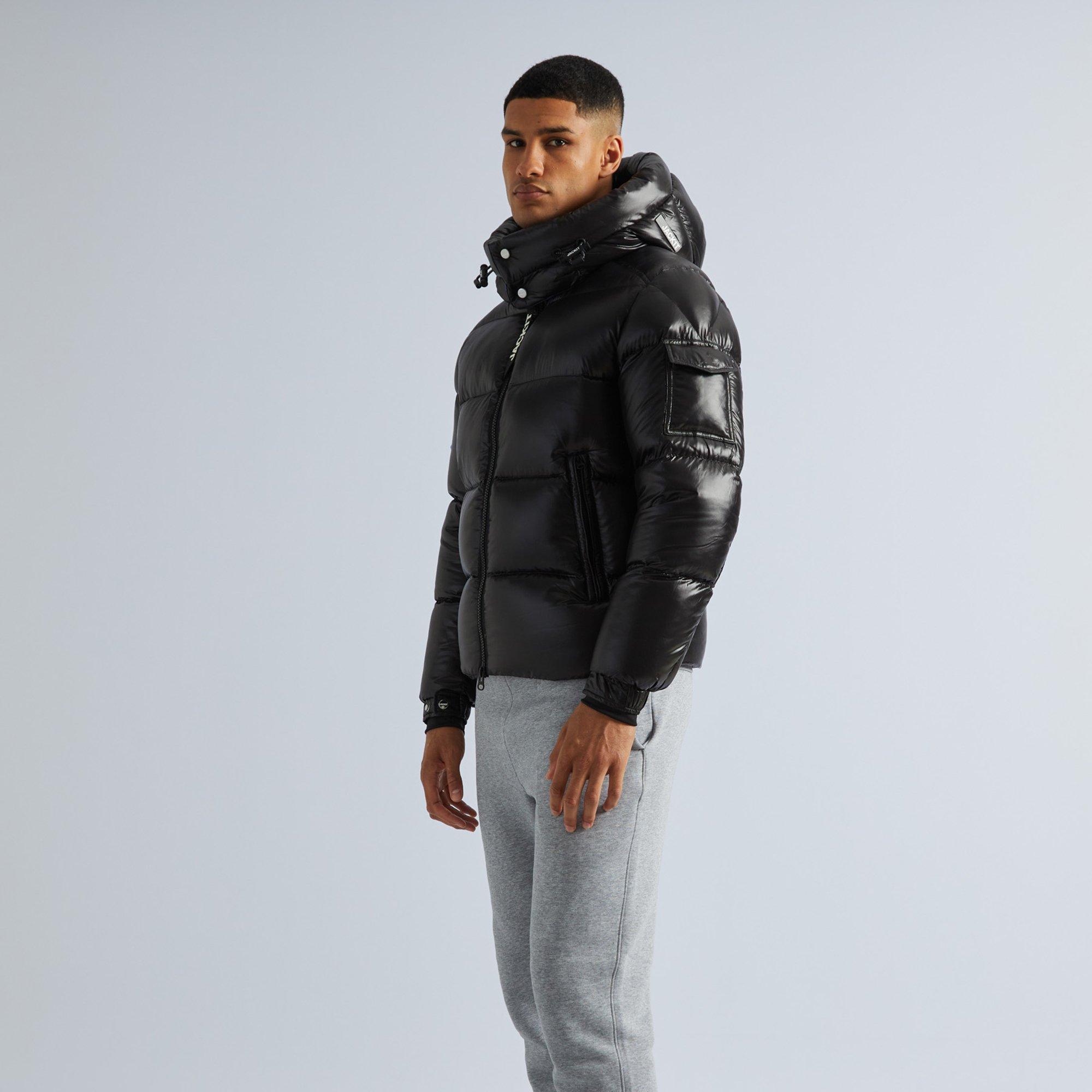 Black - Jack1t - Men's Slick Medium Puffer Jacket - 4