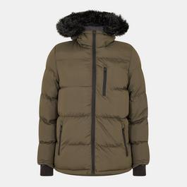 Brave Soul Jacket with Fur Trim Hood