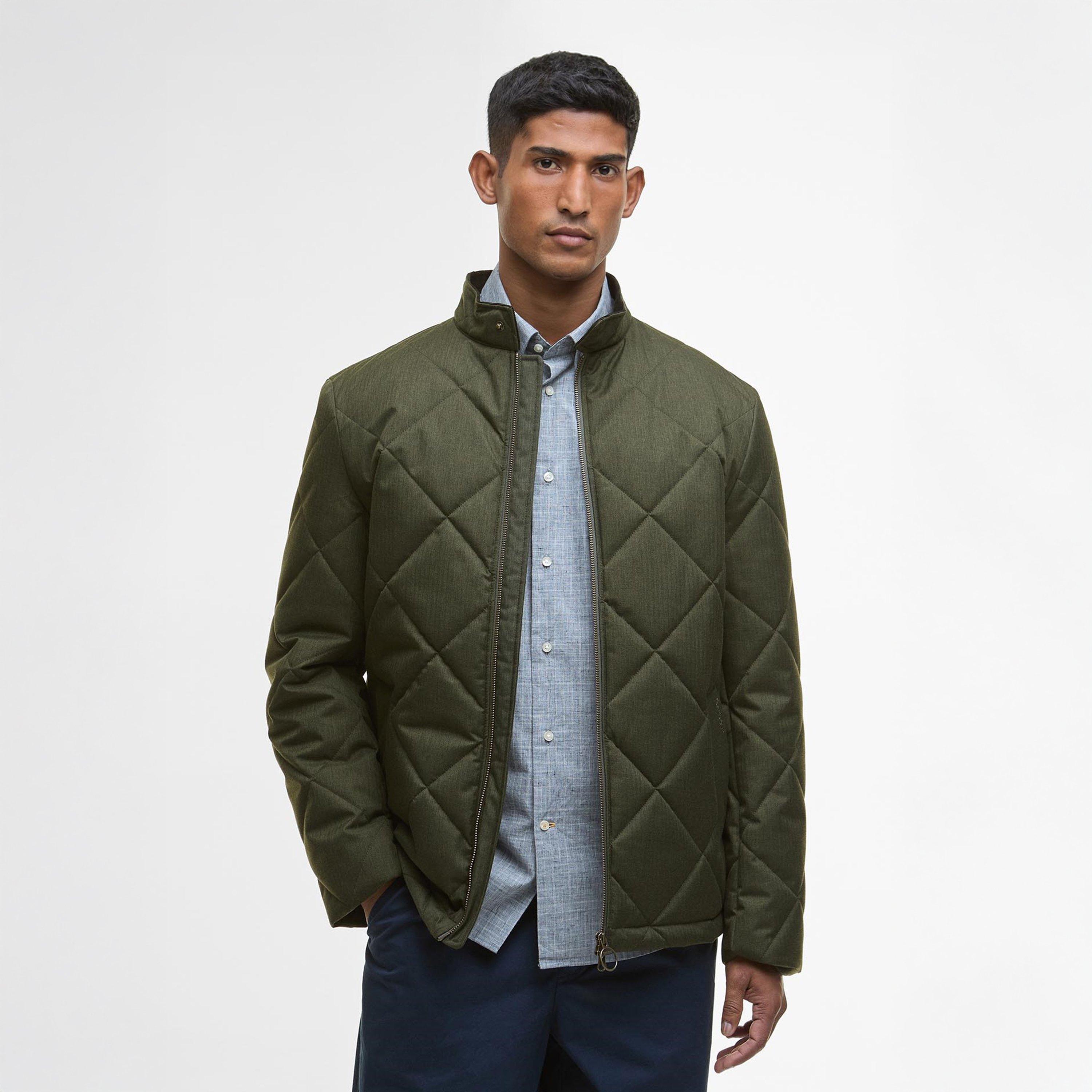 Olive OL71 - Barbour - Mens City Harrington Quilted Jacket - 3