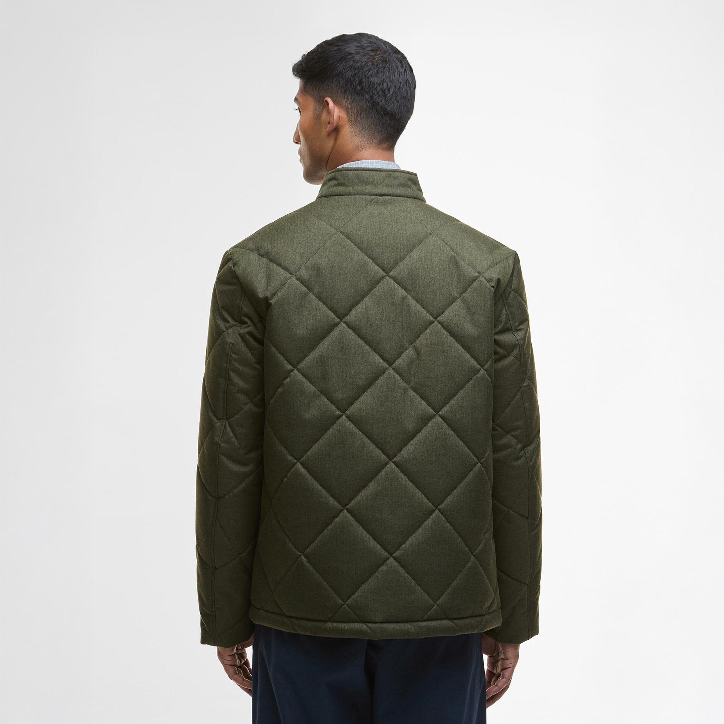 Olive OL71 - Barbour - Mens City Harrington Quilted Jacket - 4