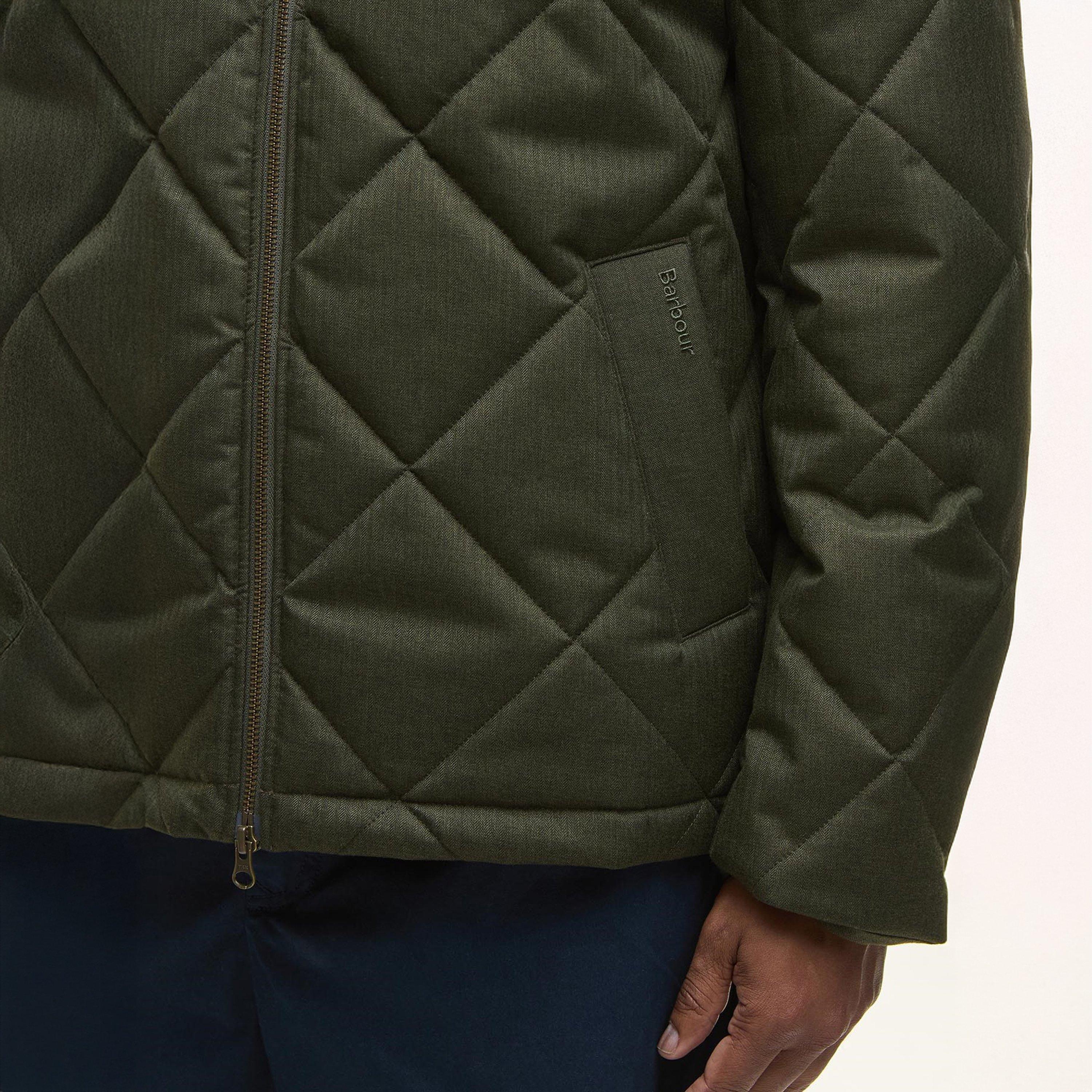 Olive OL71 - Barbour - Mens City Harrington Quilted Jacket - 5