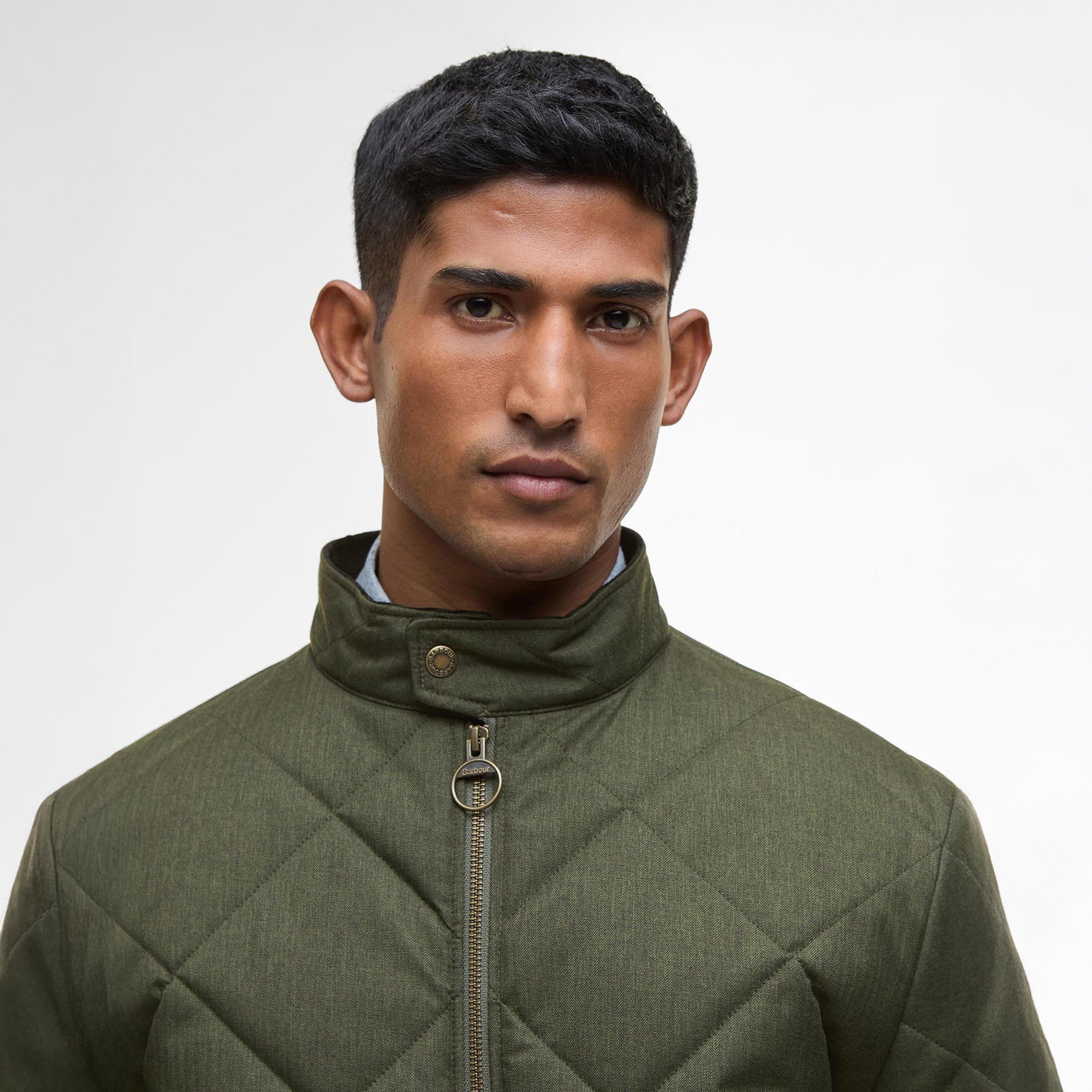 Olive OL71 - Barbour - Mens City Harrington Quilted Jacket - 6