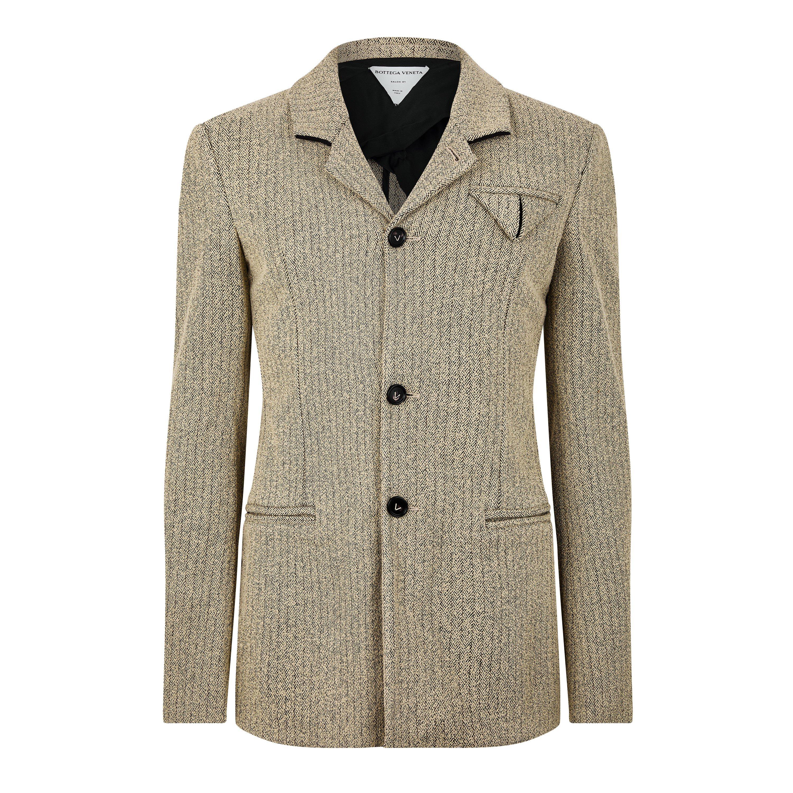 Black/Beige - Bottega Veneta - Men's Tailored Blazer - 1