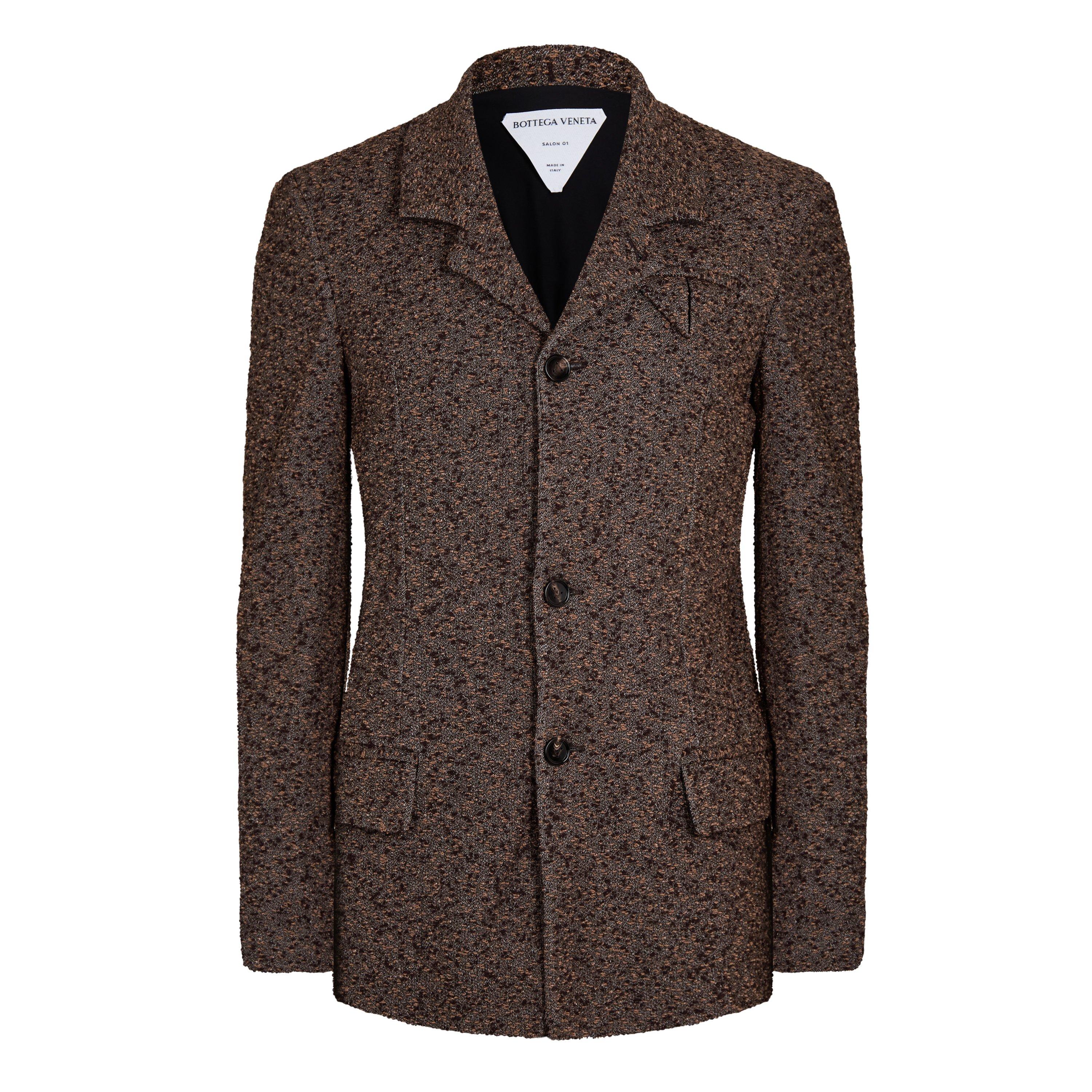 Ebony/Black - Bottega Veneta - Men's Italian Tailored Structured Blazer - 1