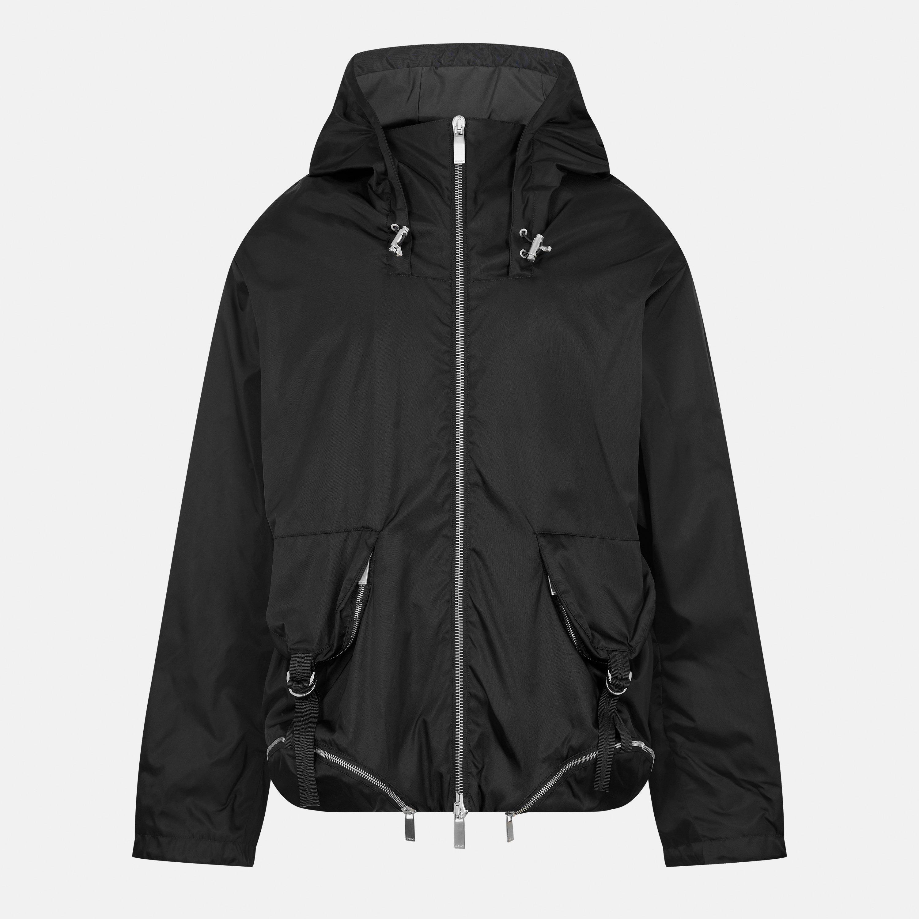 Black - Off White - Men's Weather Resistant Windbreaker - 1
