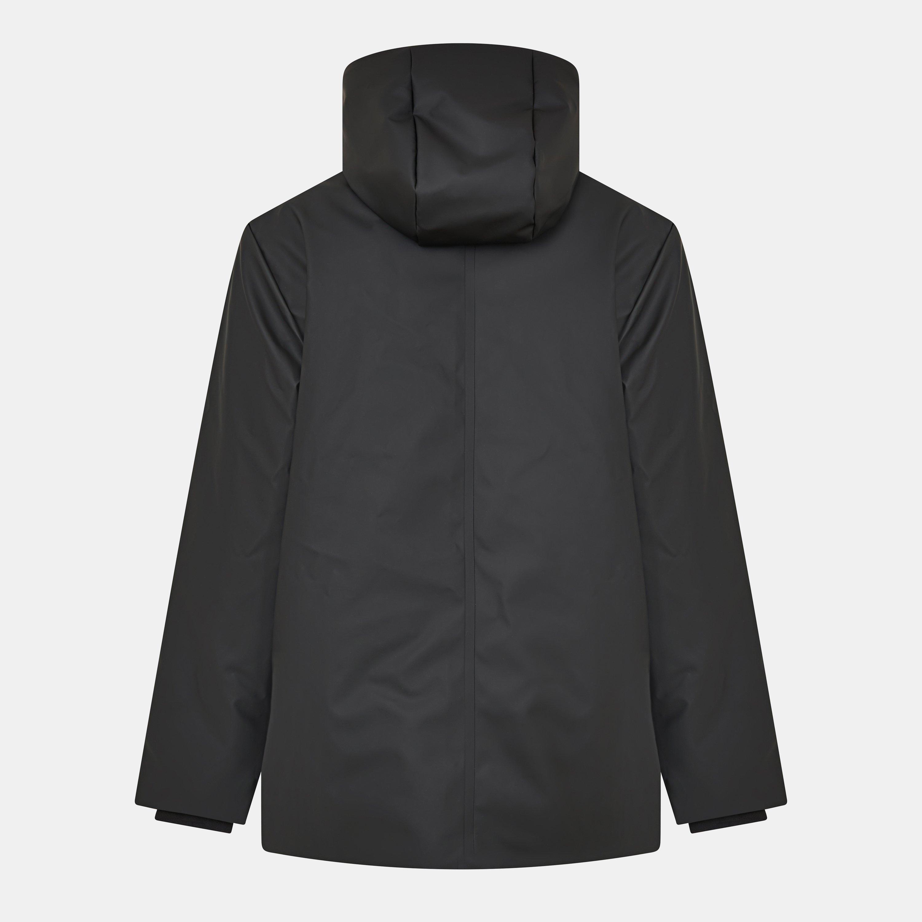 Black 01 - Rains - Men's Nome Waterproof Insulated Hooded Parka - 2