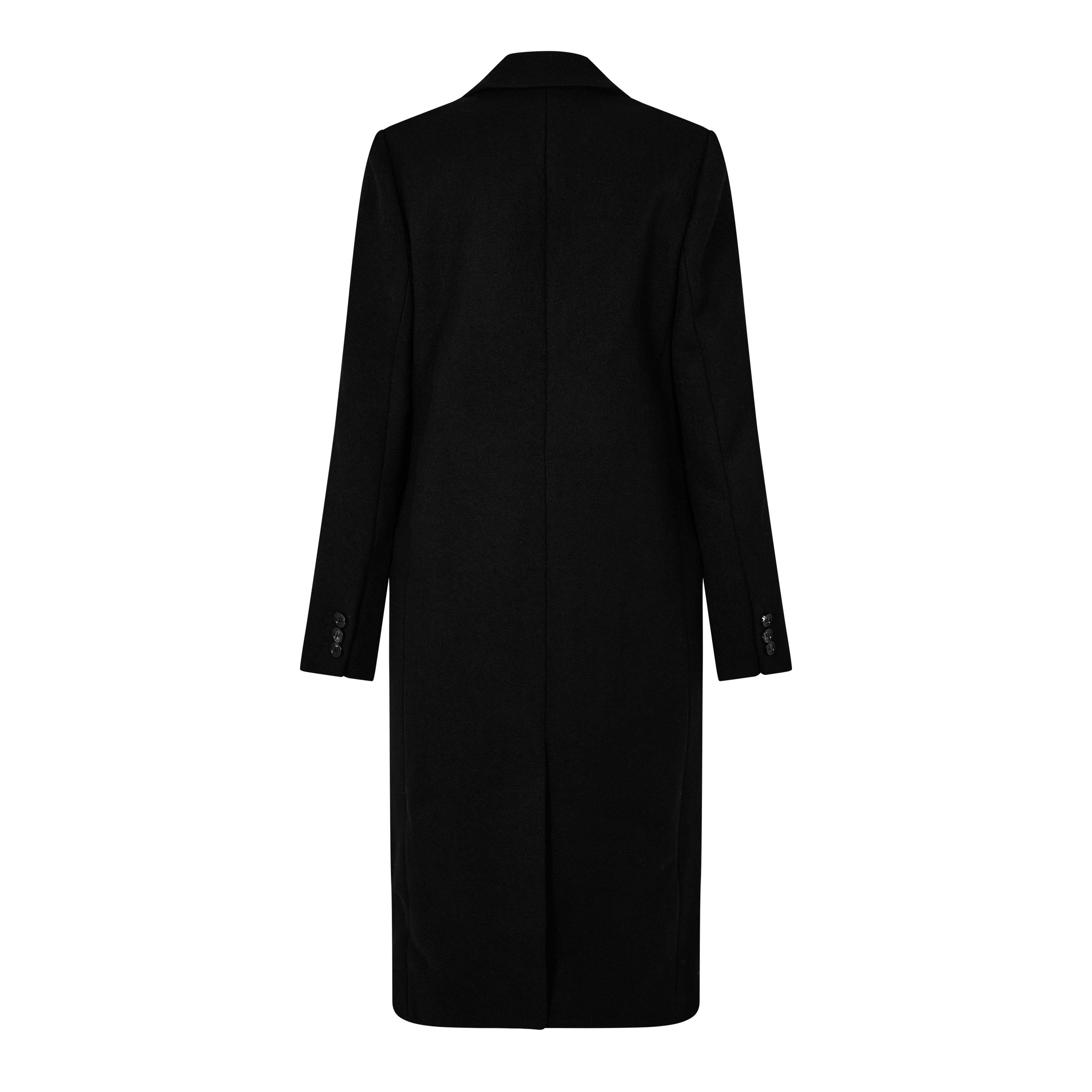 Black - Bottega Veneta - Women's Italian Crafted Structured Coatigan - 2