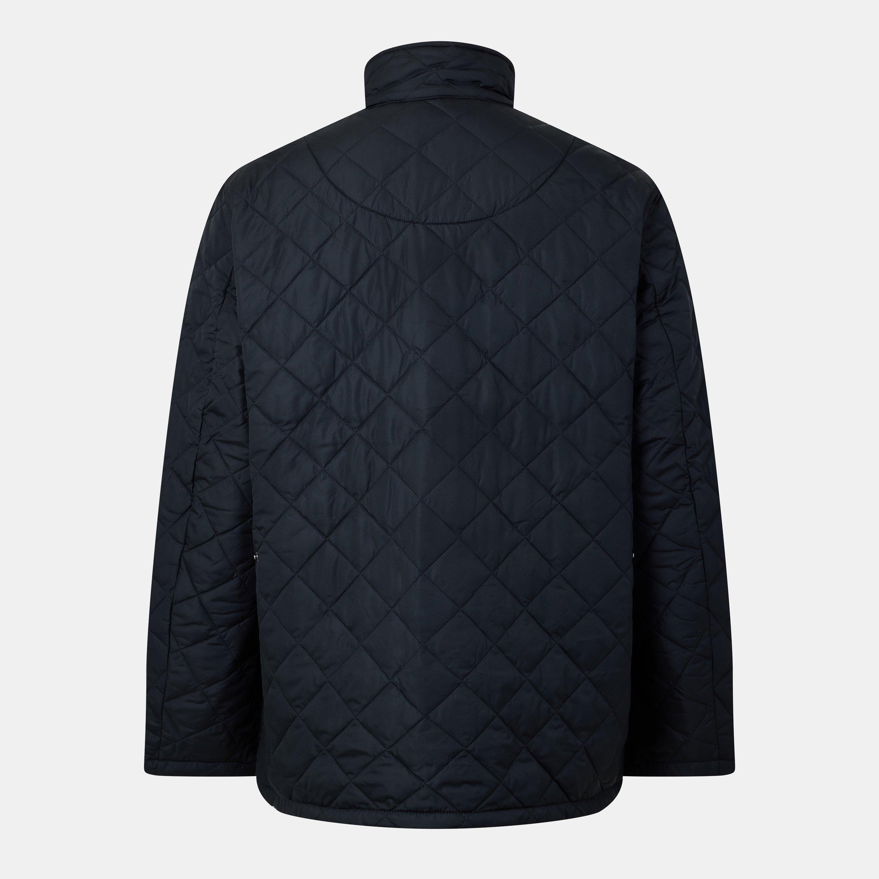 Navy NY51 - Barbour - Men's Chelsea Sportsquilt Diamond Quilted Long Sleeve Quilted Jacket - 2