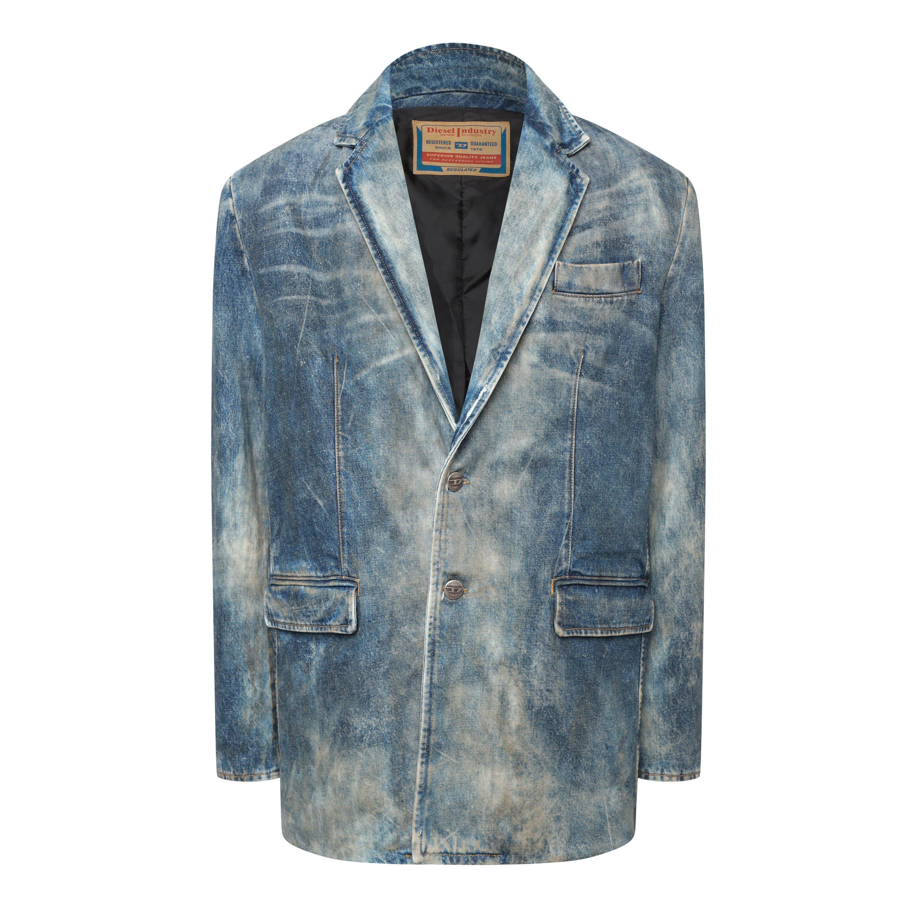 Blue Denim - Diesel - Men's D-Over-Dd Denim Jacket - 1