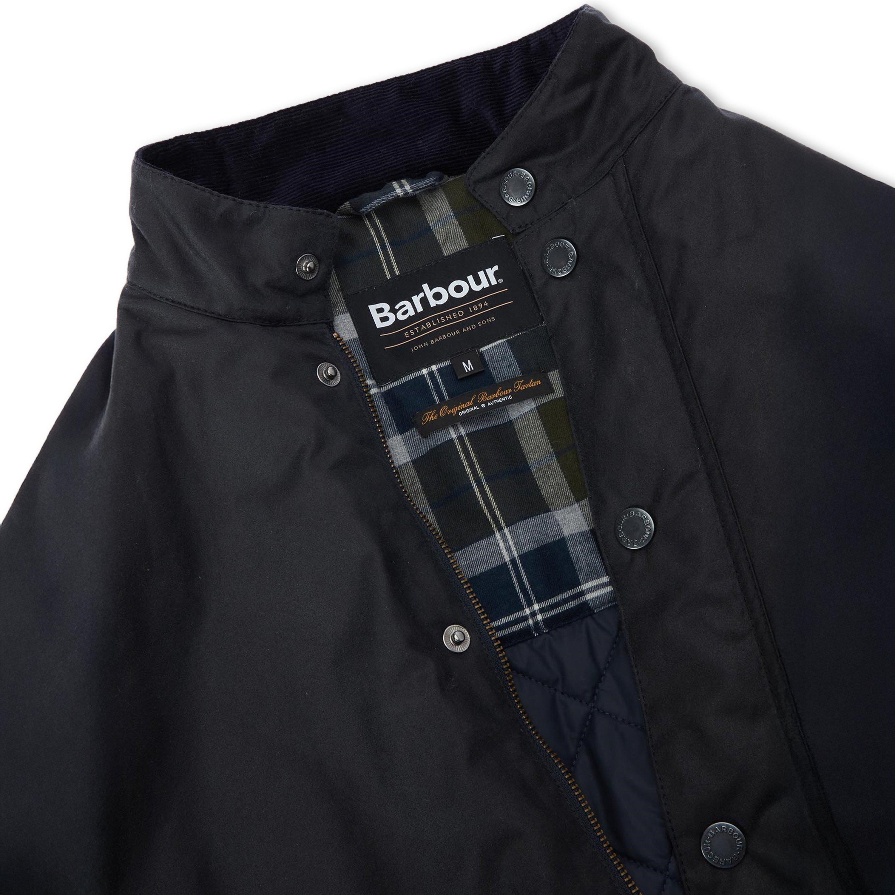 Navy - Barbour - Mens Cordhill Waxed Jacket - 2