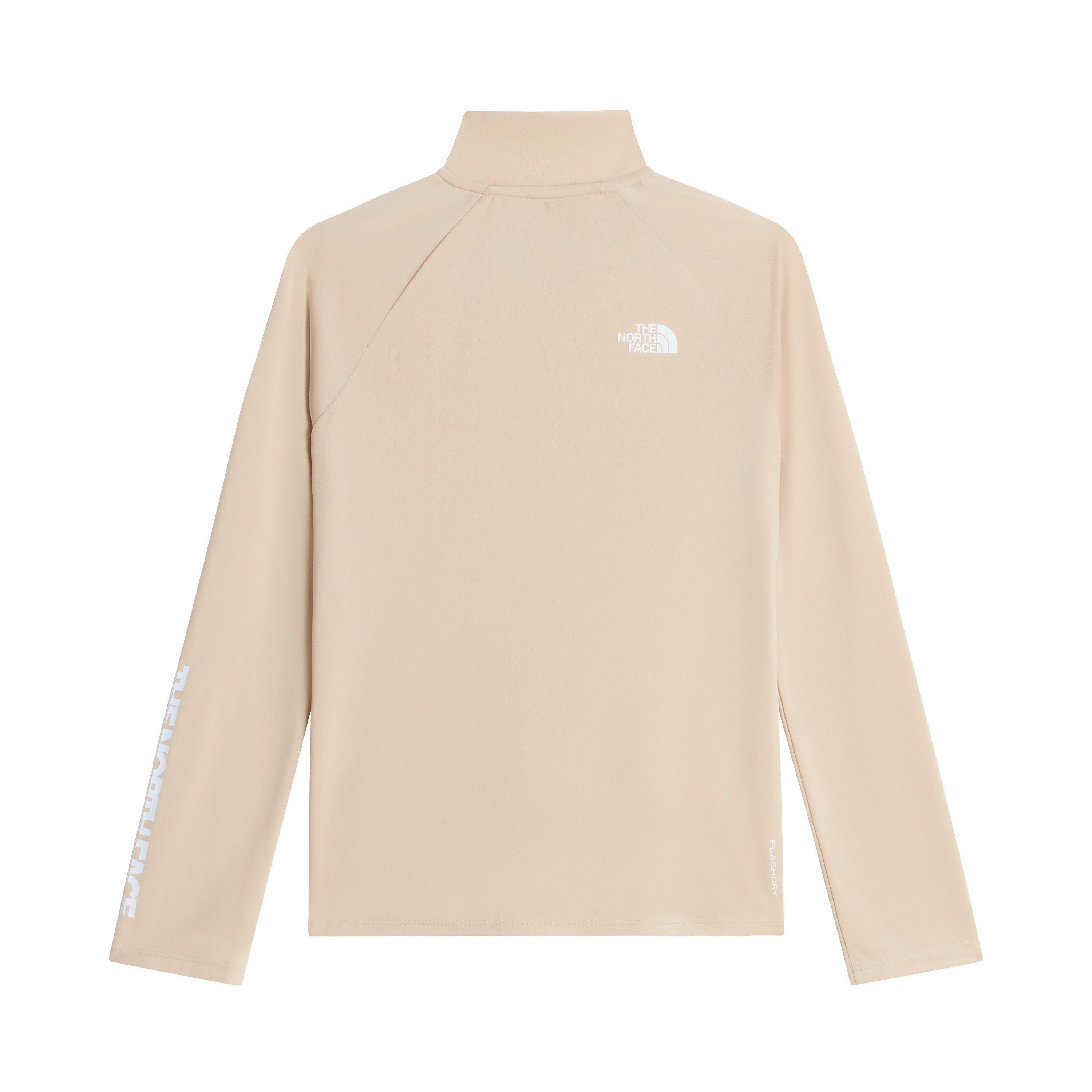 Taupe N7J - The North Face - Kids' Flex 1/4 Zip FlashDry Long-Sleeve Training Jacket - 2