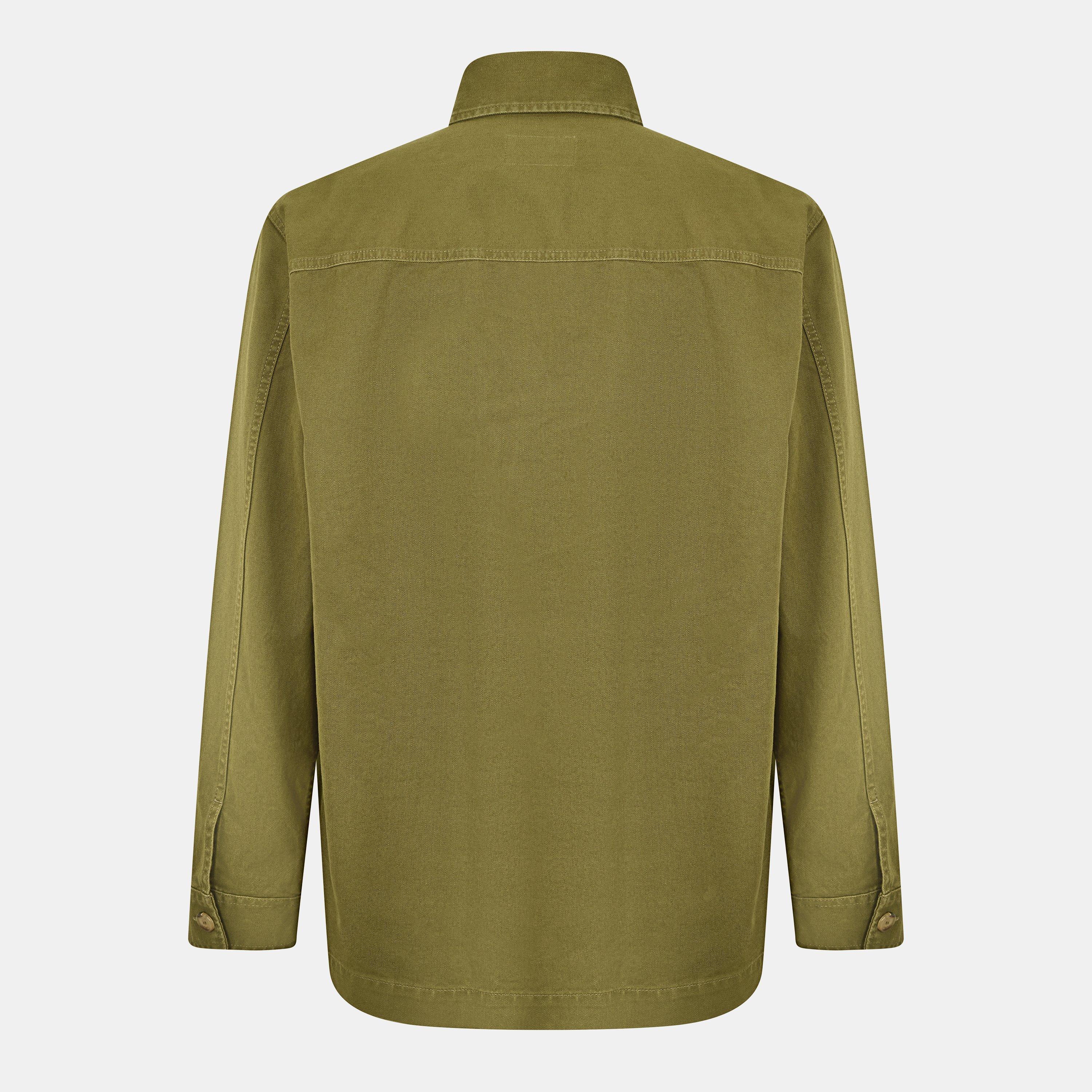 Khaki - Saint Laurent - Men's Structured Fit Overshirt - 2
