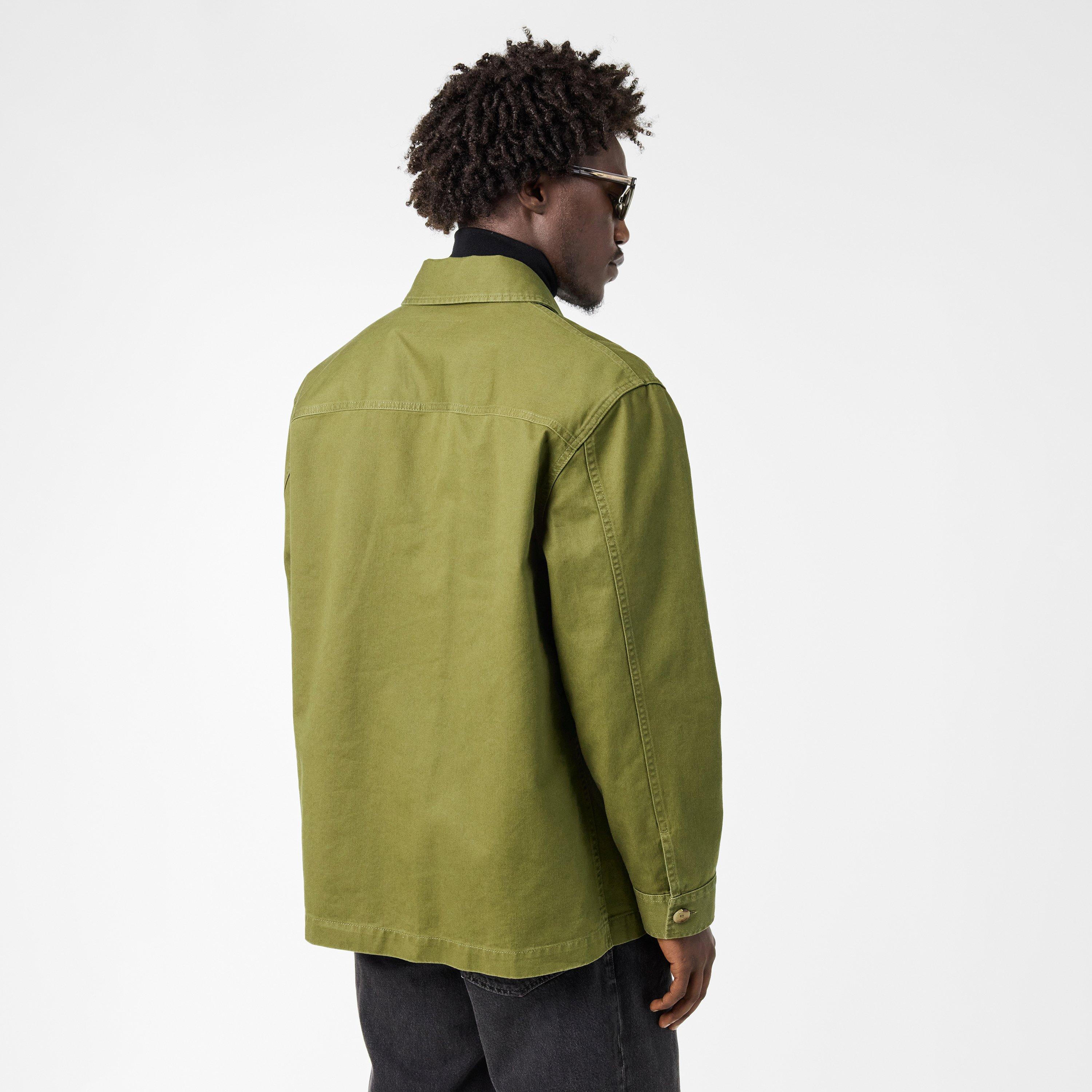 Khaki - Saint Laurent - Men's Structured Fit Overshirt - 4