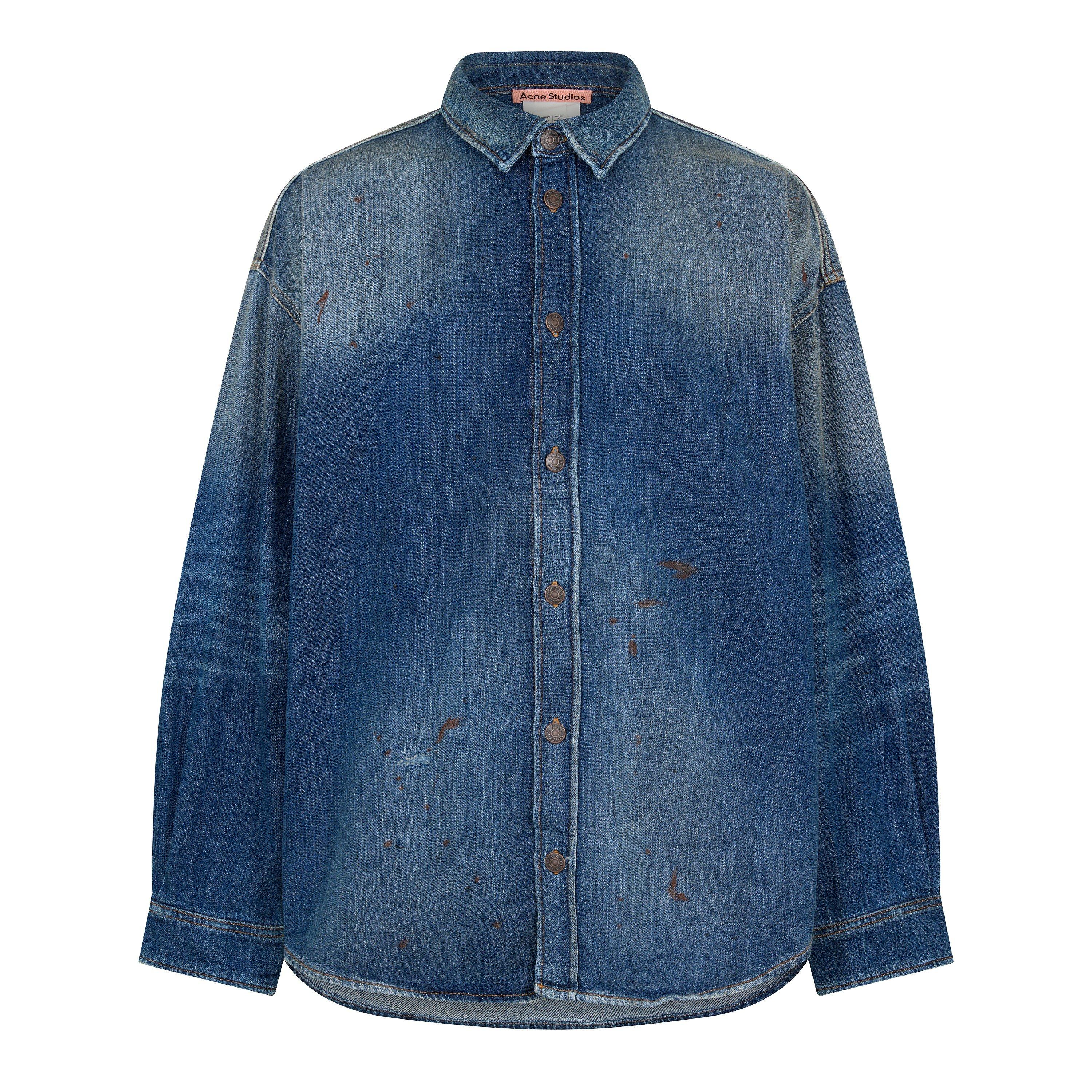 Mid Blue - Acne Studios - Men's Denim OS Denim Overshirt - 1