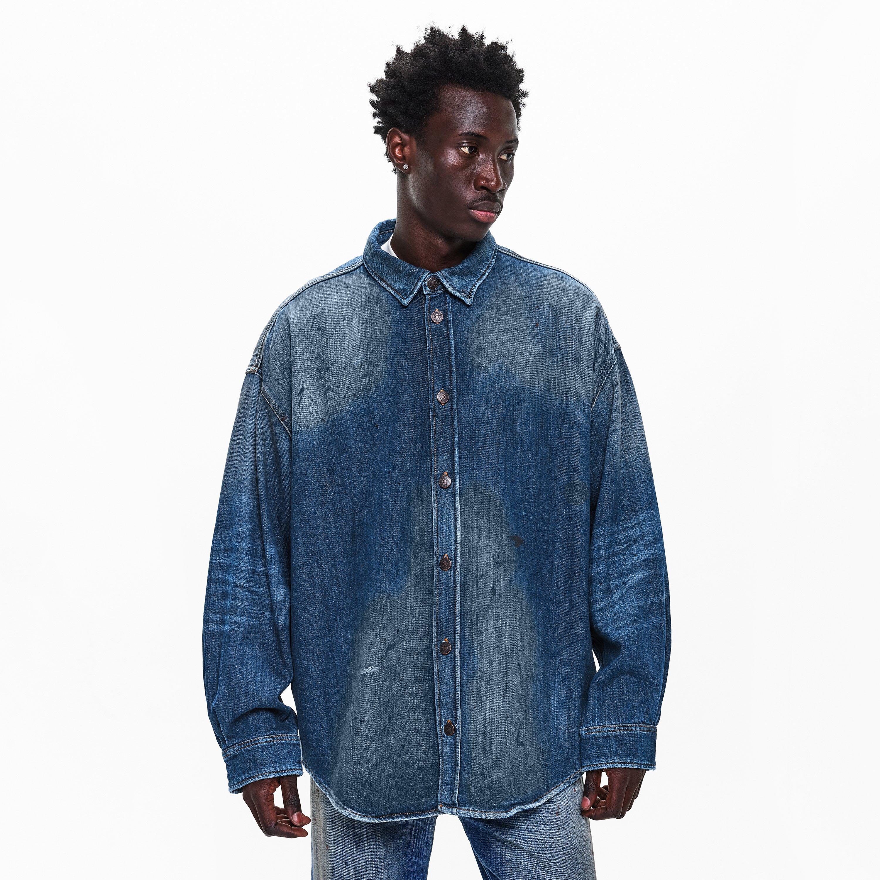 Mid Blue - Acne Studios - Men's Denim OS Denim Overshirt - 3